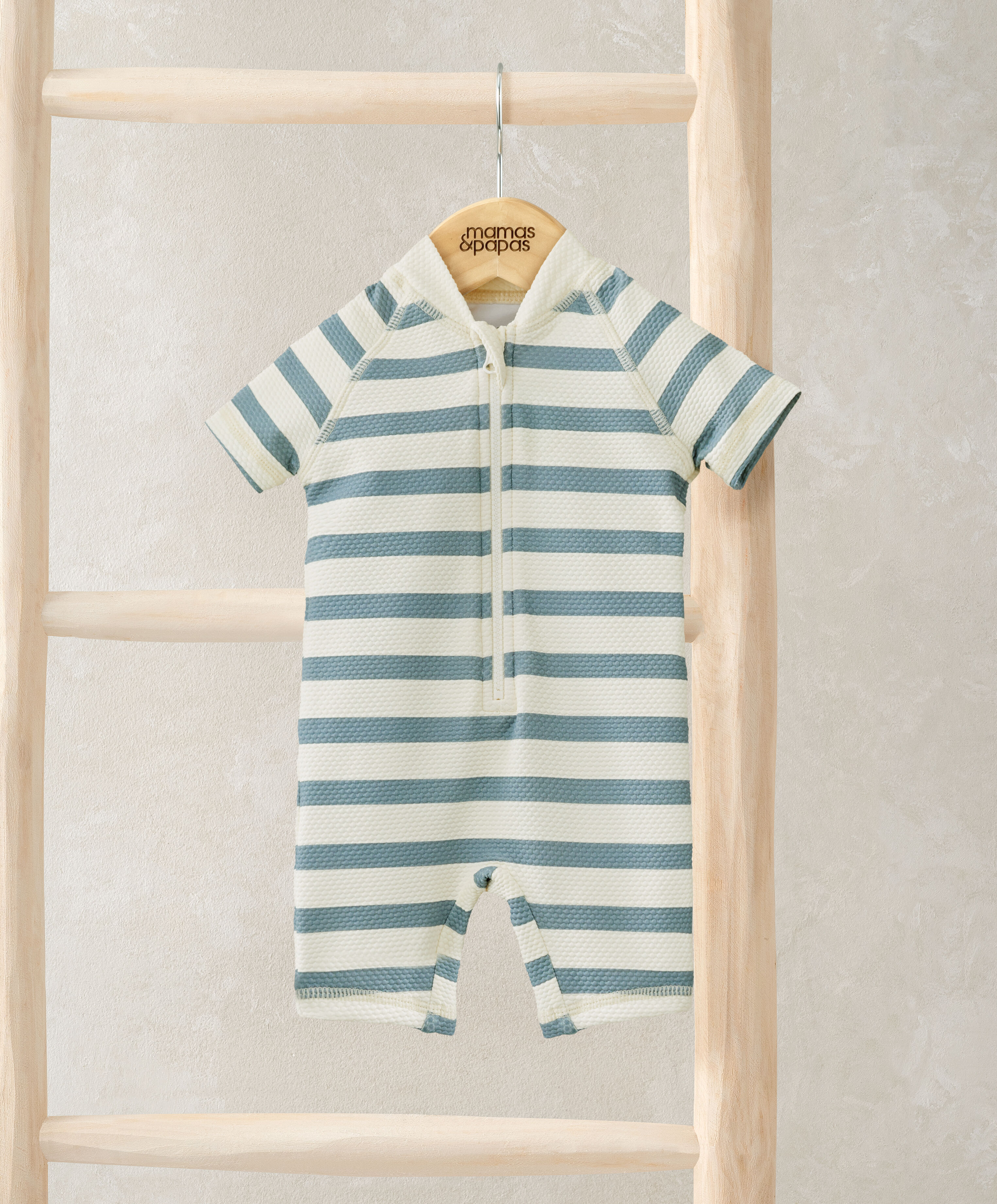 Short Sleeve Rashsuit Swimwear - Stripe image number 1