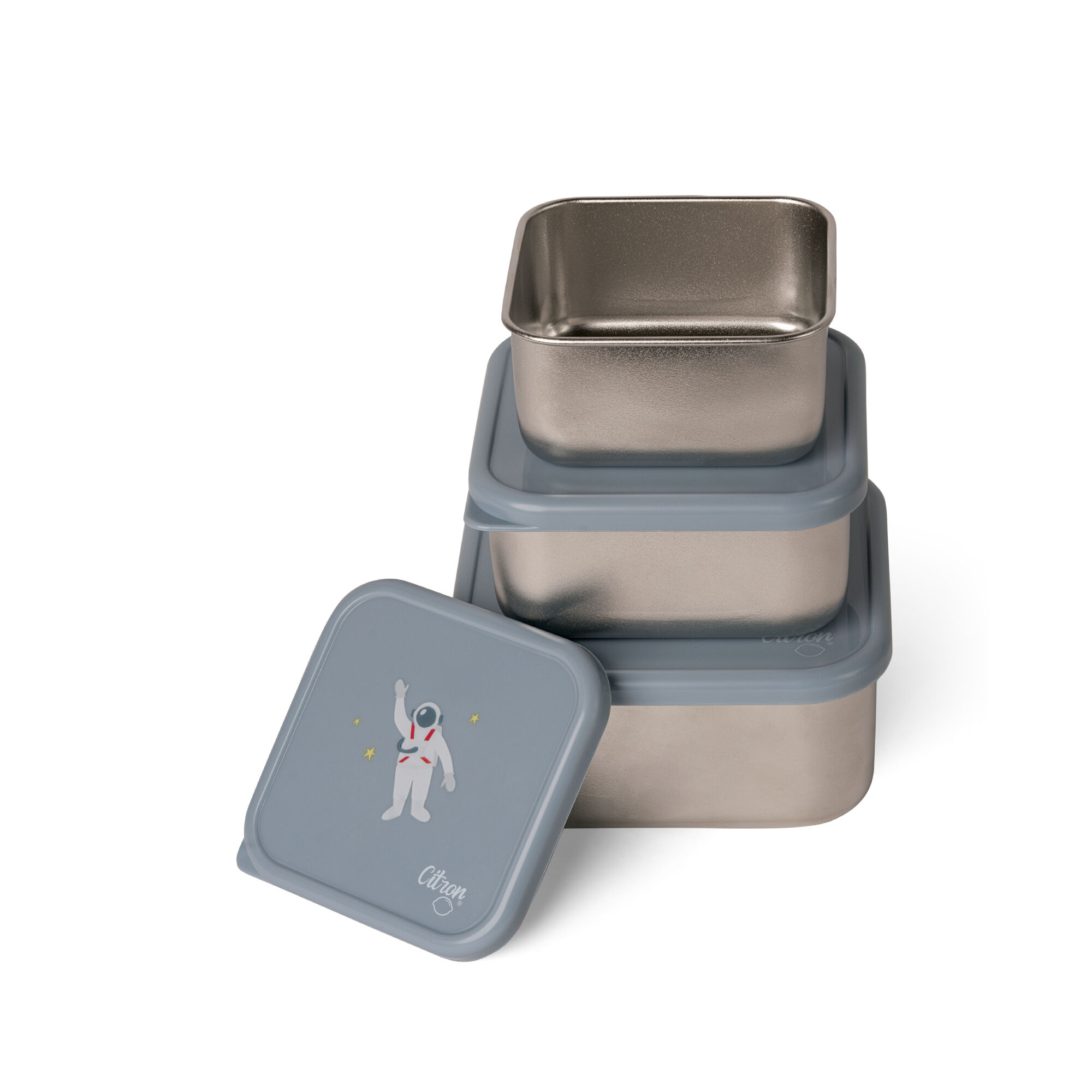 Citron Stainless Steel Stackable Lunchbox - Spaceship image number 4