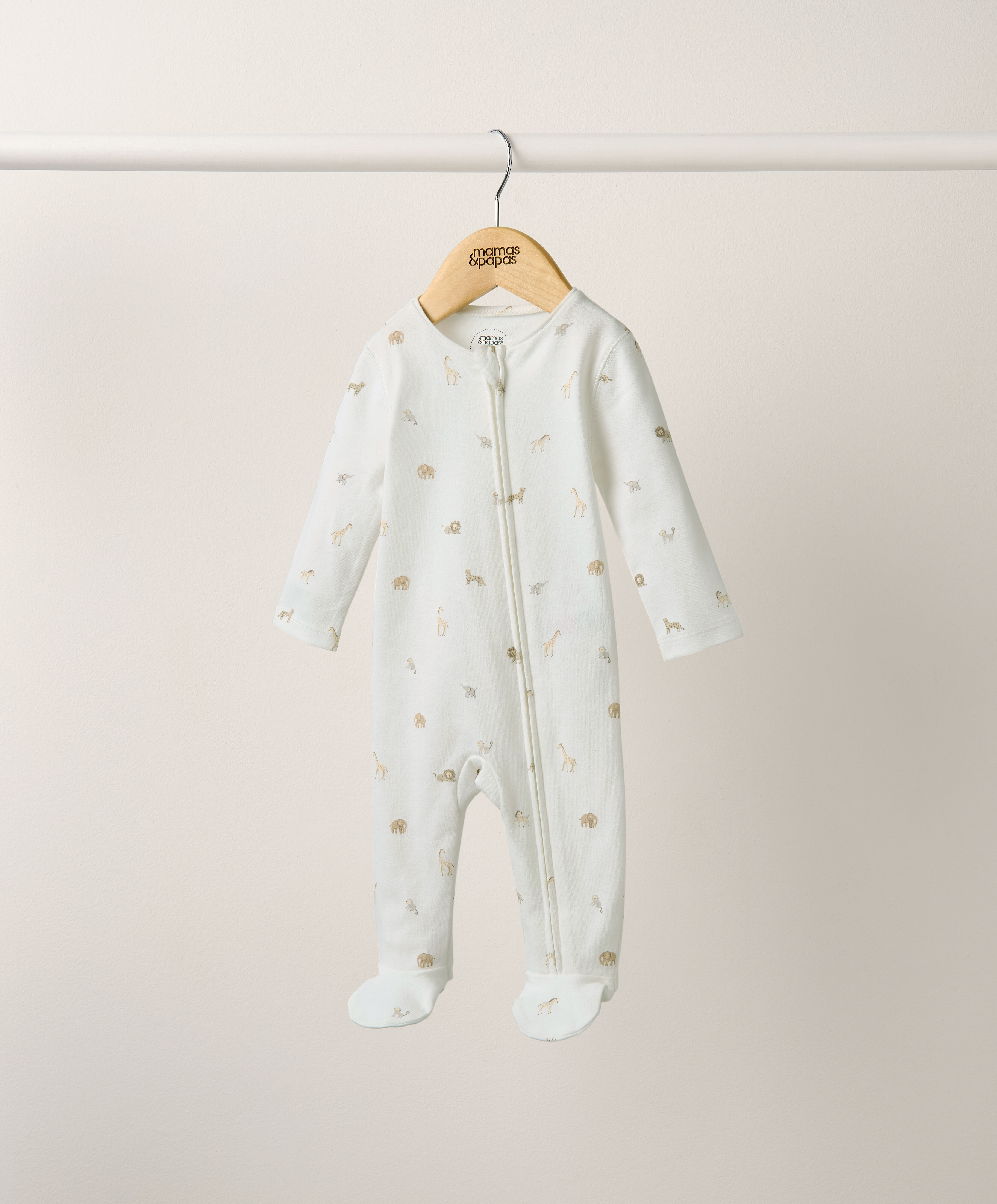 【お気にいる】 Asymmetric Print Safari Buy Zip Sleepsuit - One In All あみぐるみ