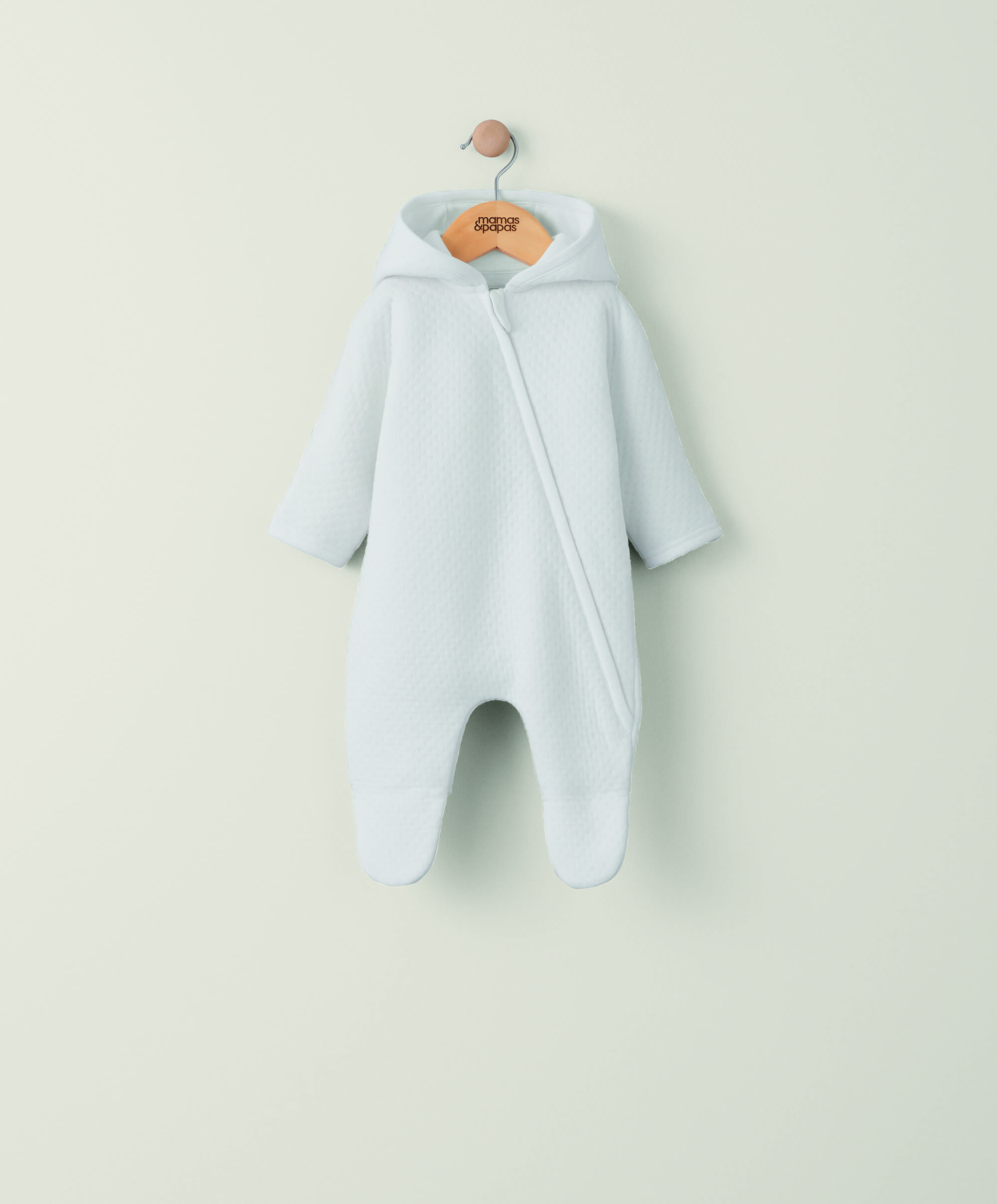 Jersey Pin Spot Jacquard Pramsuit image number 1