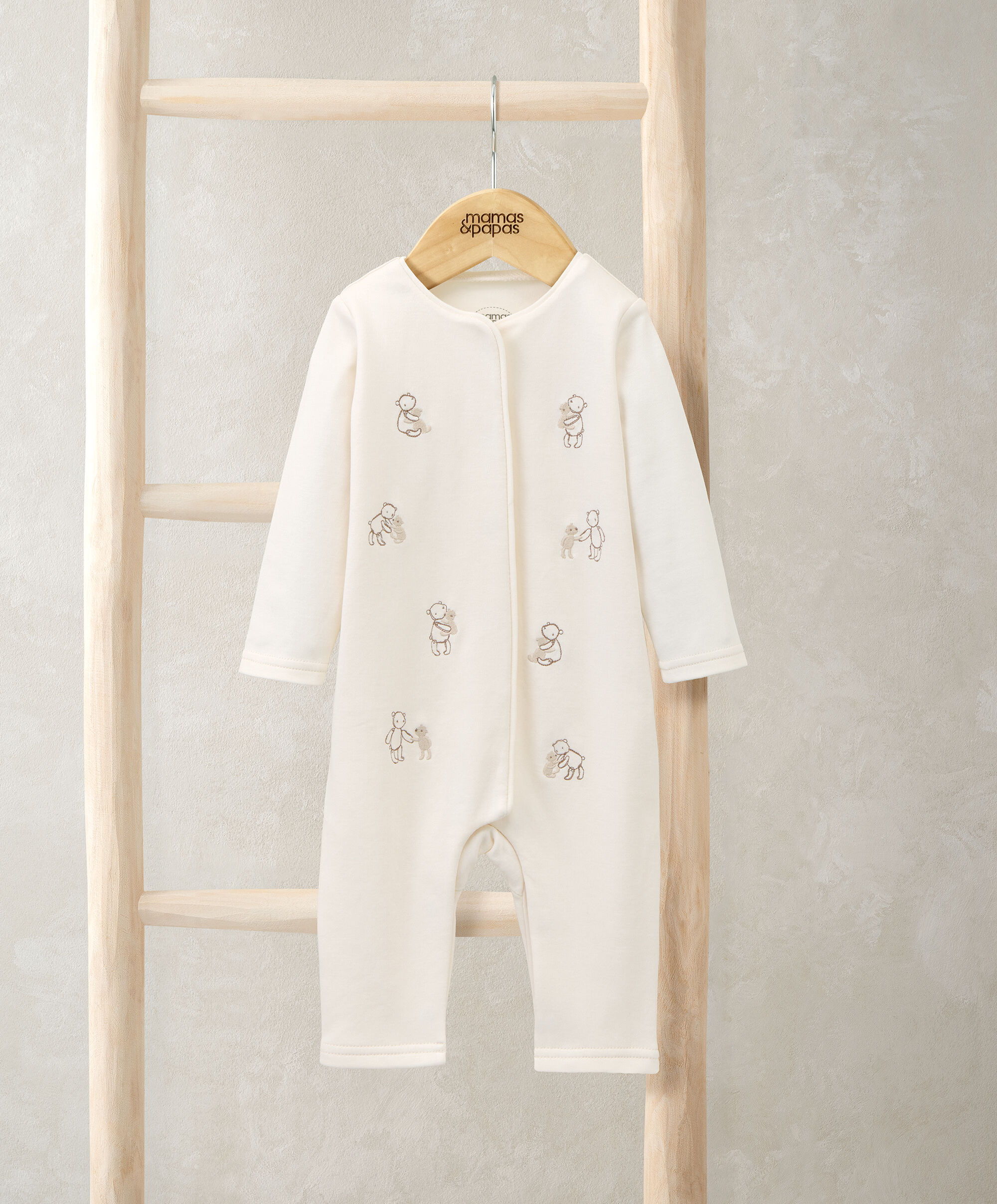 Embr Teddy Bear Romper image number 1