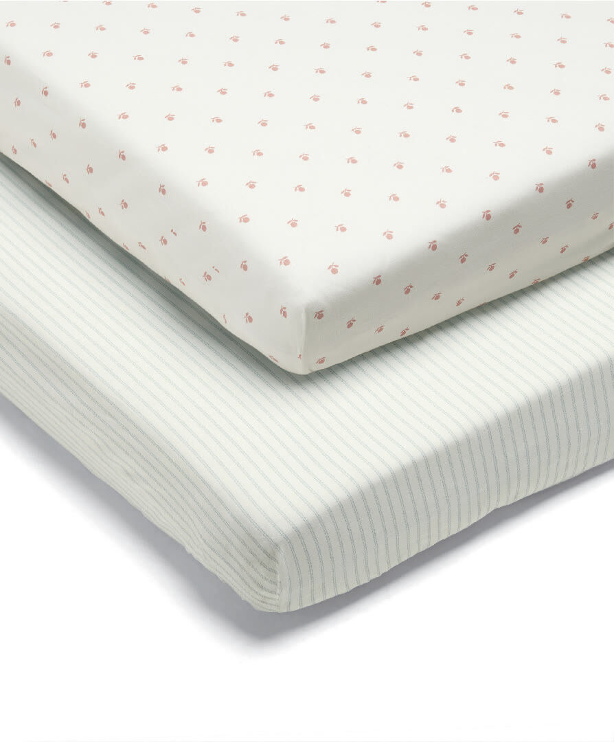 2 Pack Fitted Sheets - Stripe image number 1