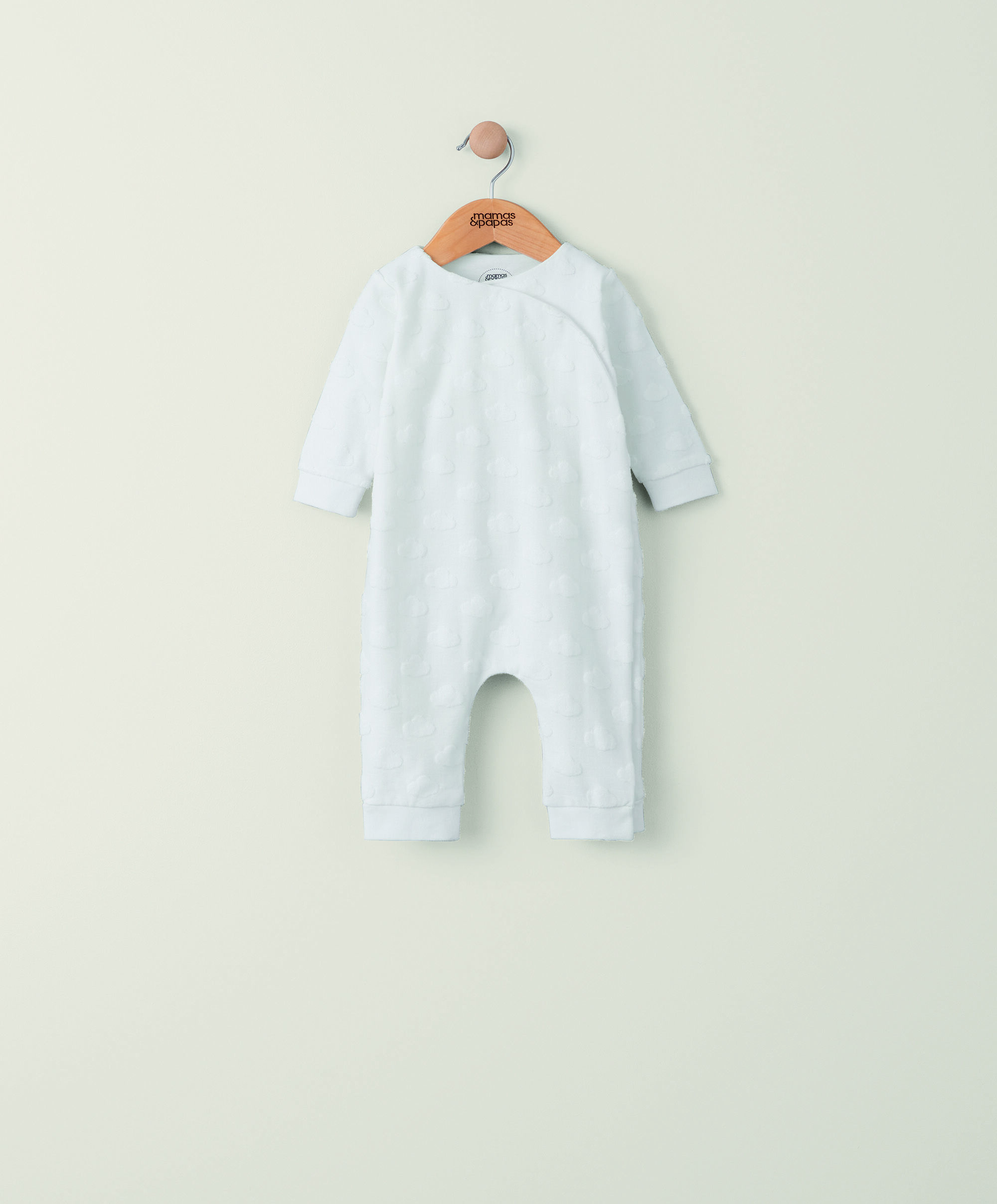 Cloud Jacquard Wrap Romper image number 1