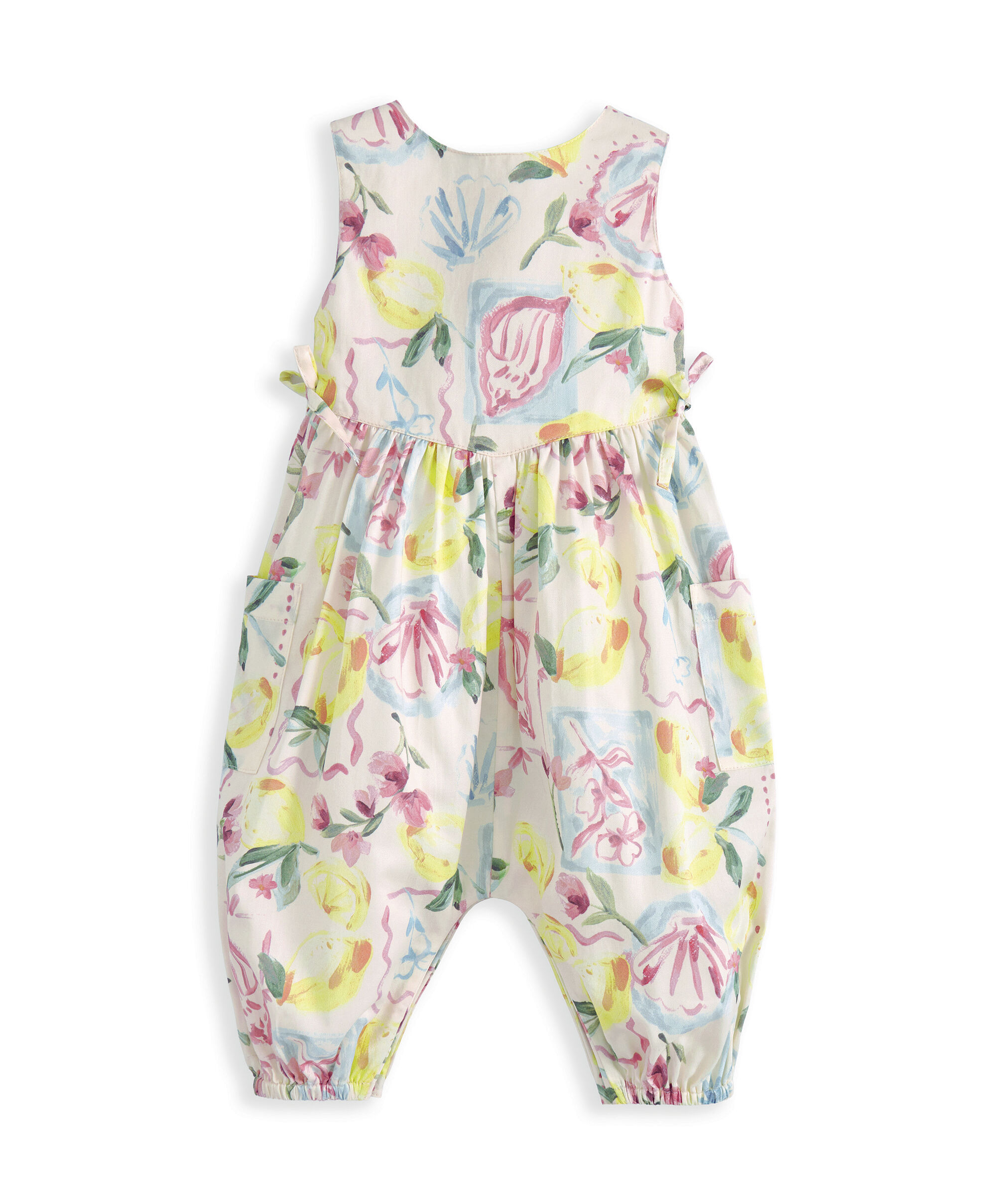 Floral Lemon Romper image number 2