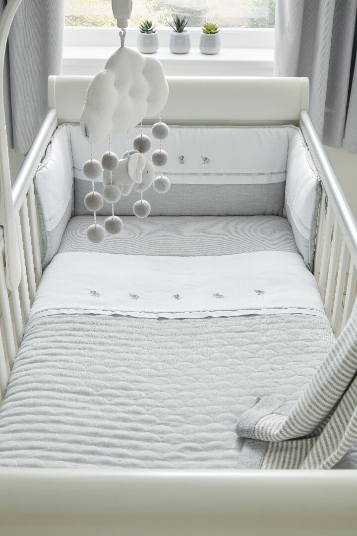 Welcome To The World Quilt - Elephant Grey image number 3