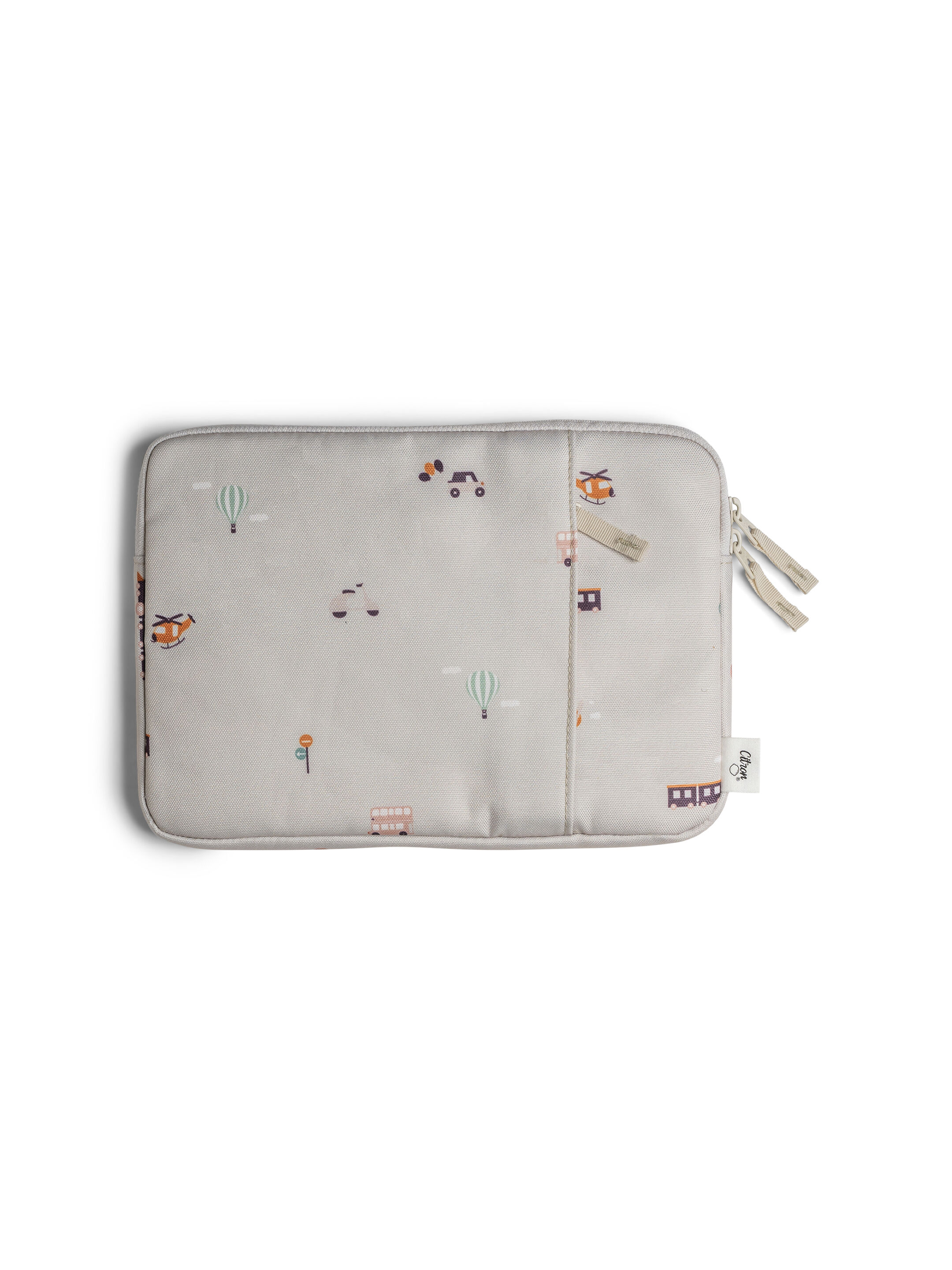 Citron Protective Ipad Sleeve with Zipper Vehicles image number 2