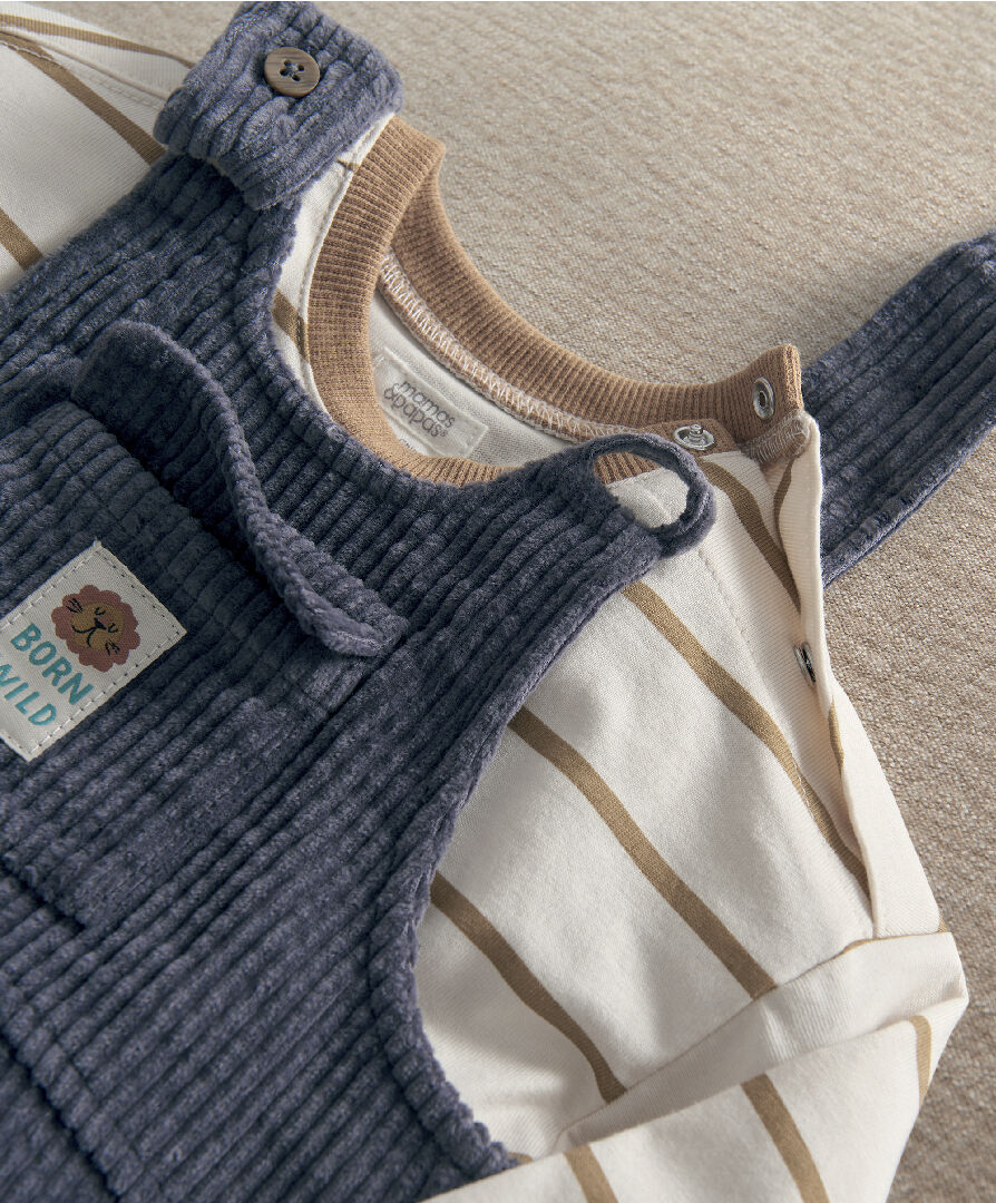 2pc Cord Dungaree Set image number 8