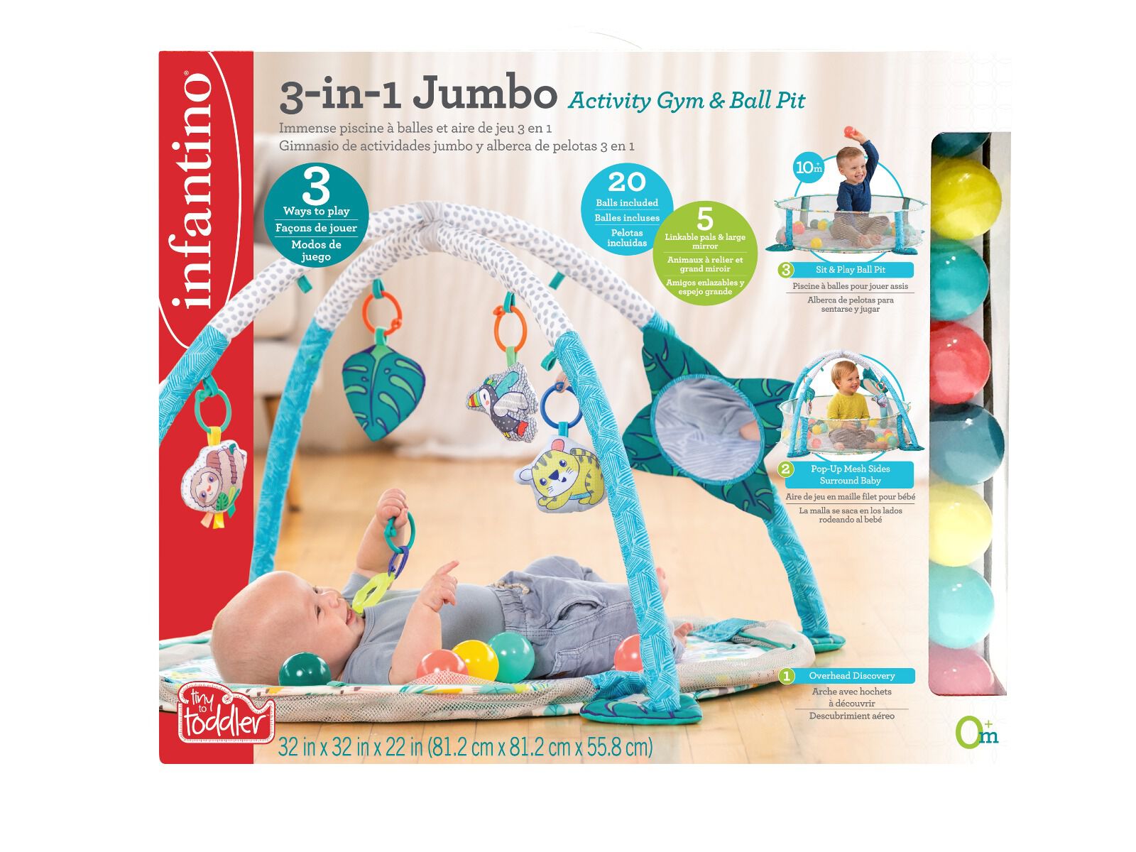 Infantino go gaga activity gym and ball pit cheap