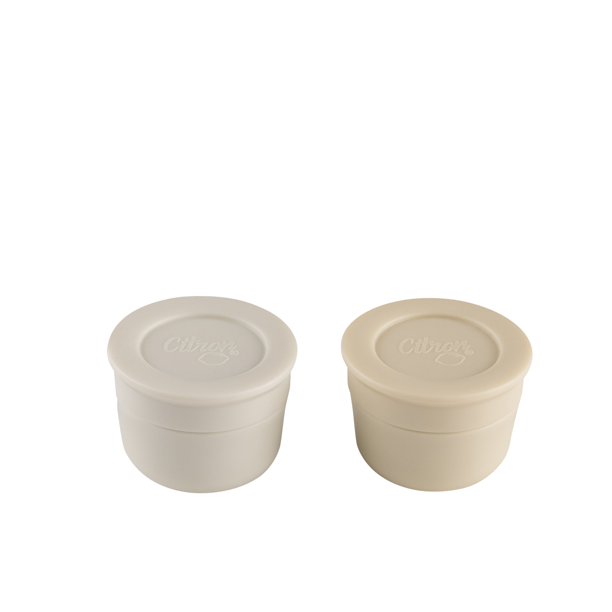 Citron Mini Sauce Containers - Light Grey/Cream image number 2
