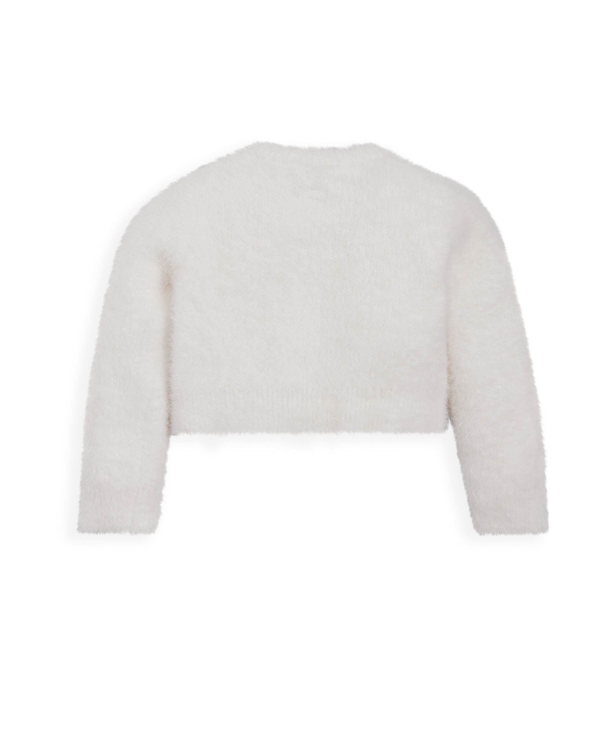 White Fluffy Cardigan image number 3