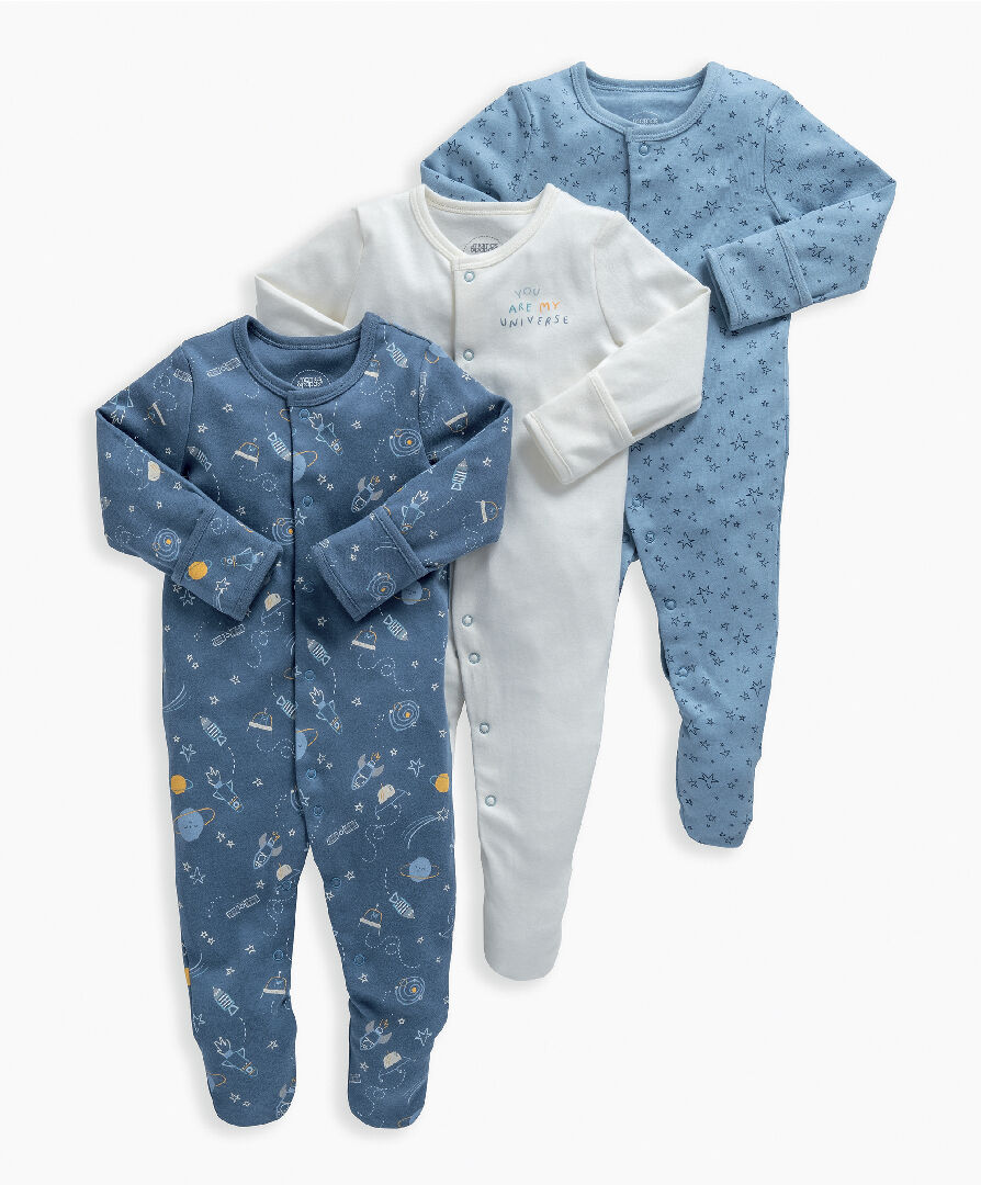 Newborn cheap sleepsuits multipack