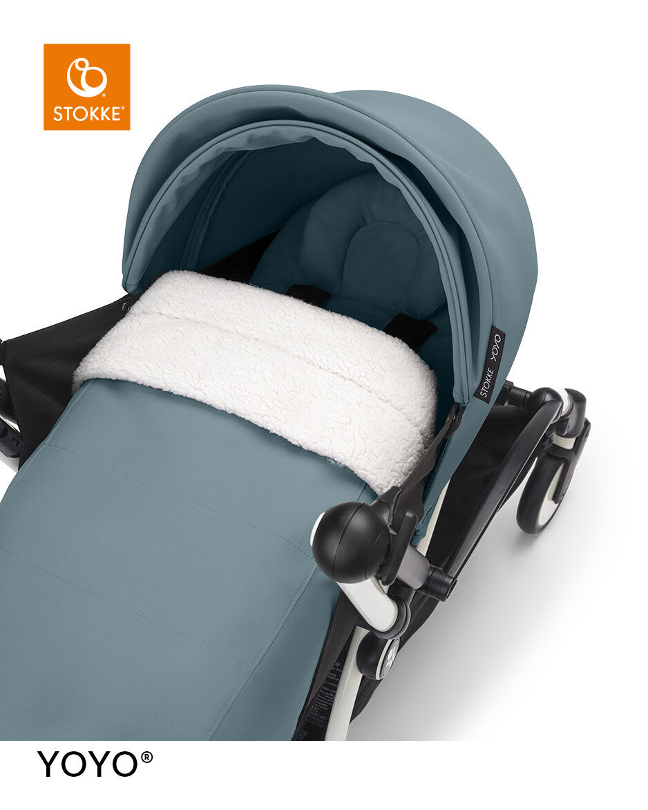 Stokke YOYO3 Black Frame with 0+ Newborn Pack Aqua image number 2