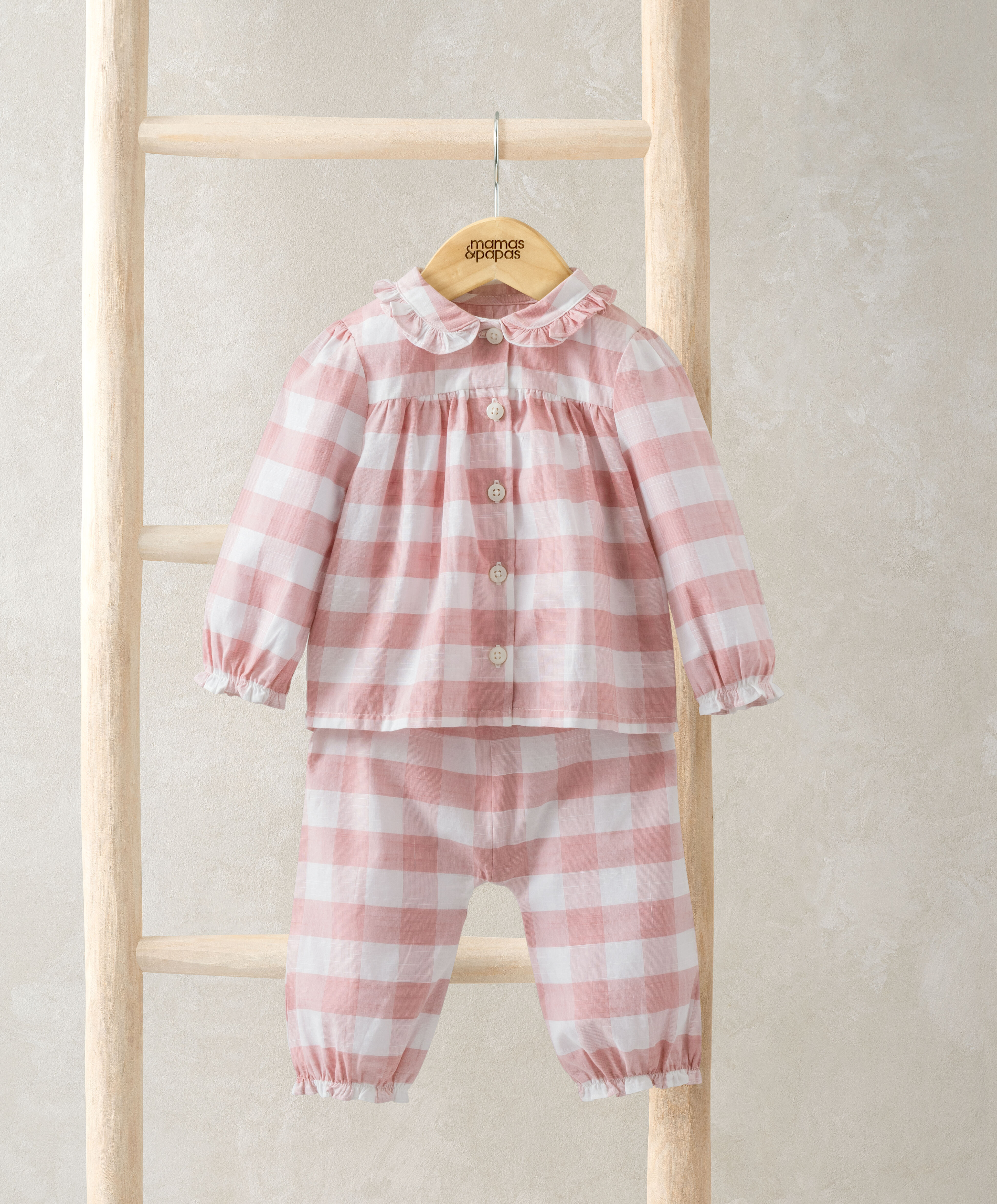 Pink Gingham Pyjamas image number 1