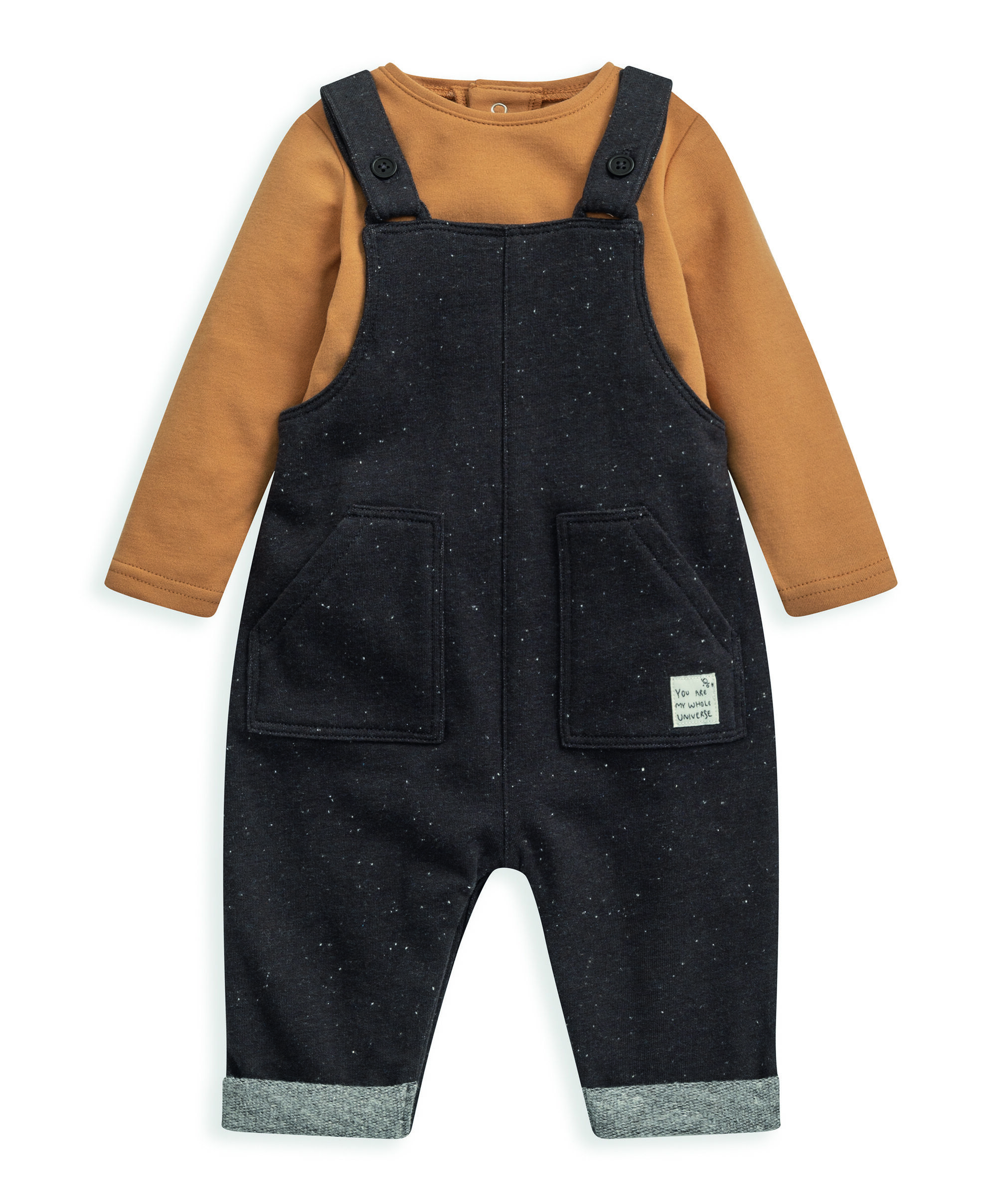 2 piece Dungaree & Bodysuit Set image number 2