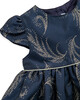 Navy & Gold Feather Dress image number 2