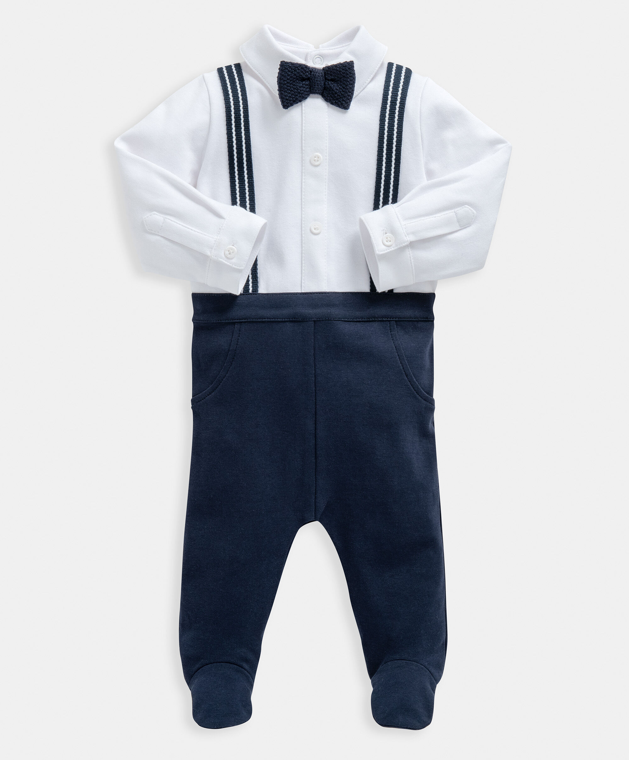 Navy Mock Brace All In One image number 1