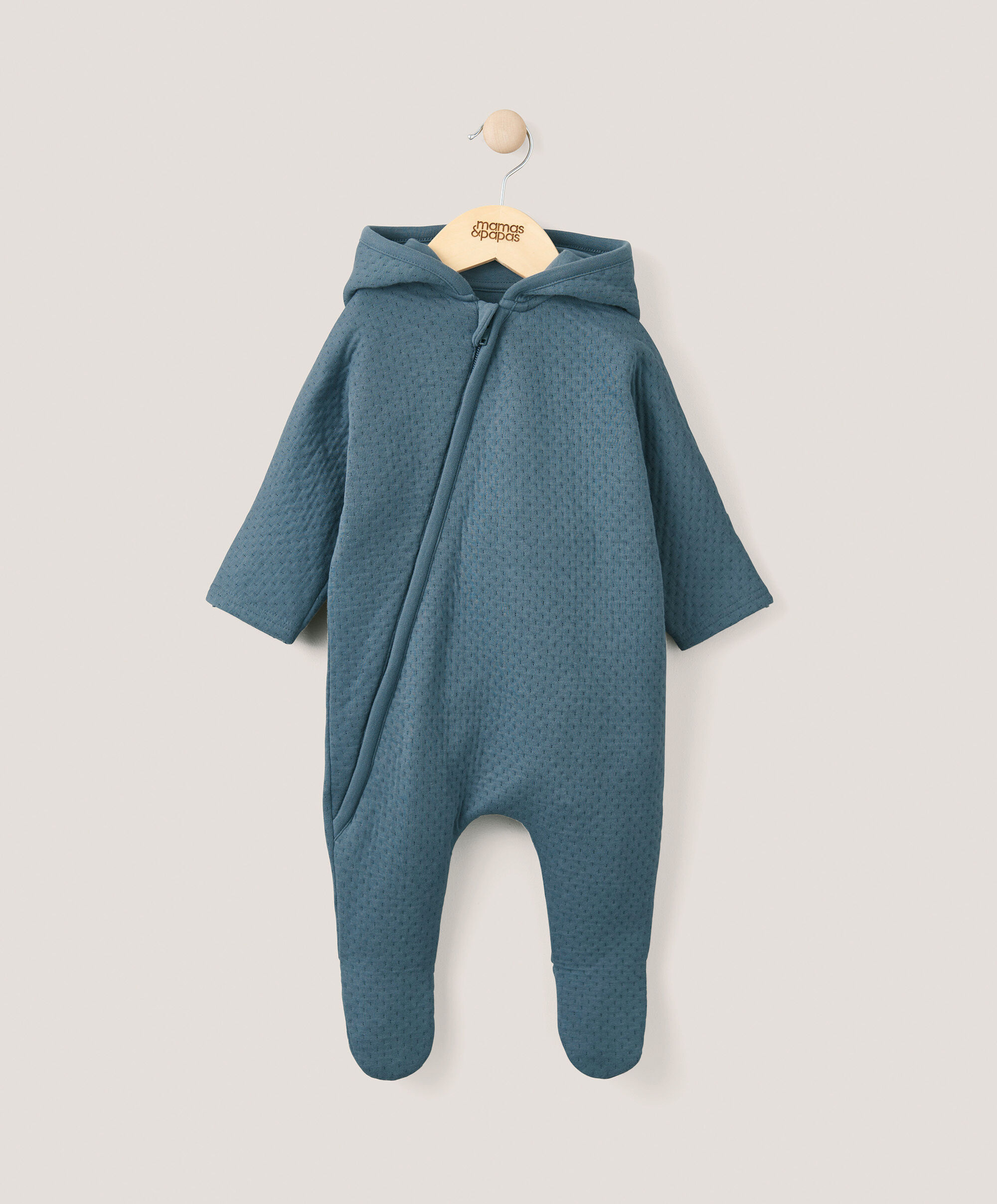 Jacquard Pramsuit - Petrol Blue