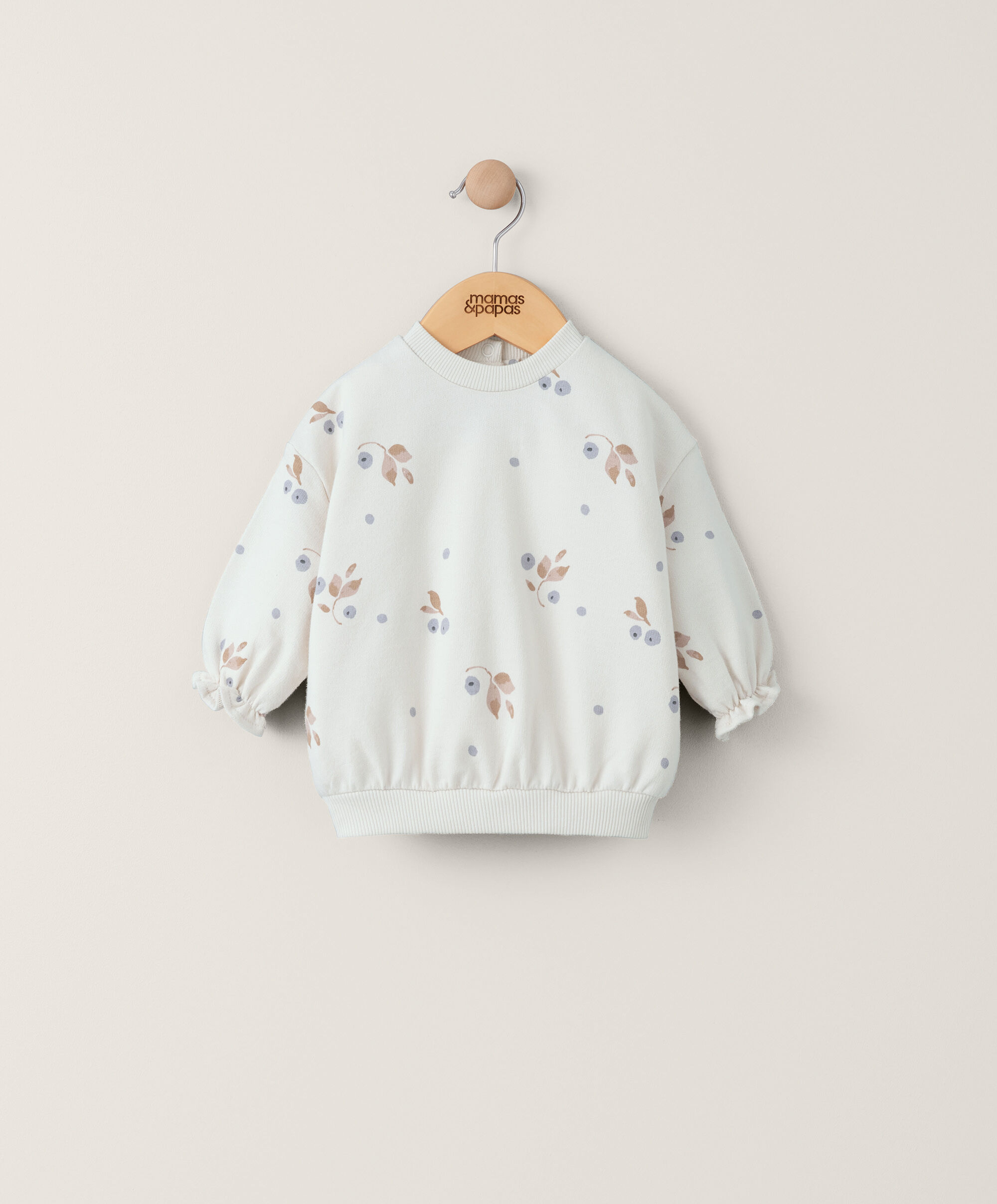 Berry Floral Print Sweatshirt image number 1
