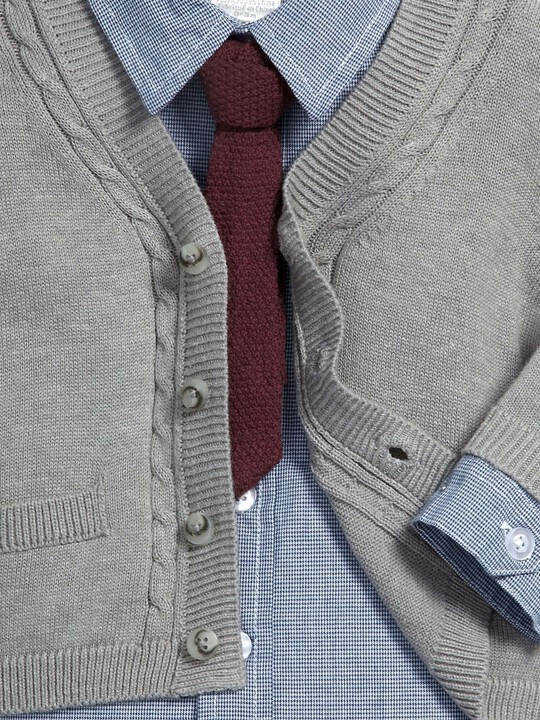 Occasion Cardigan, Shirt, Tie & Trouser Set image number 3