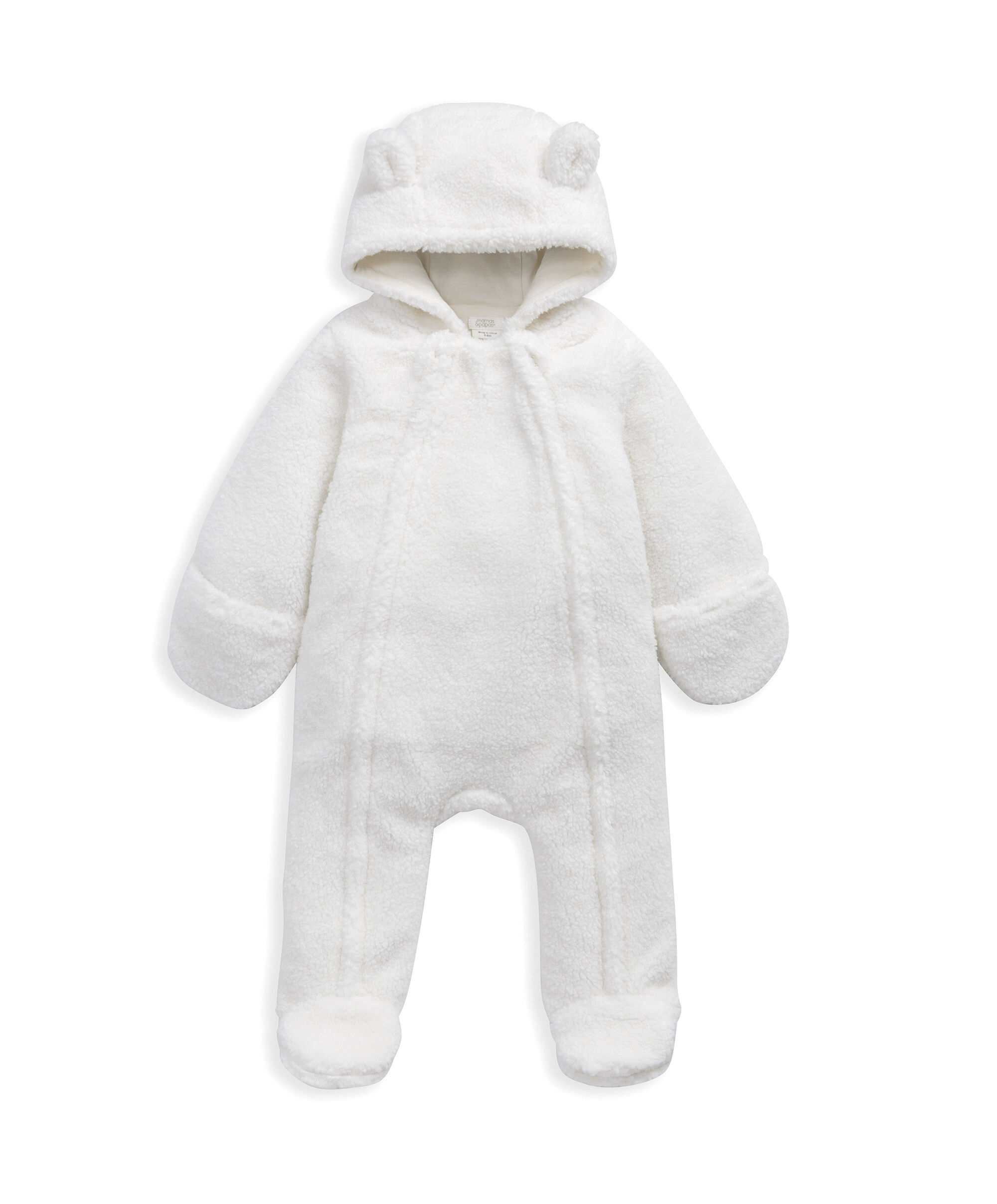 Cream Borg Pramsuit image number 2