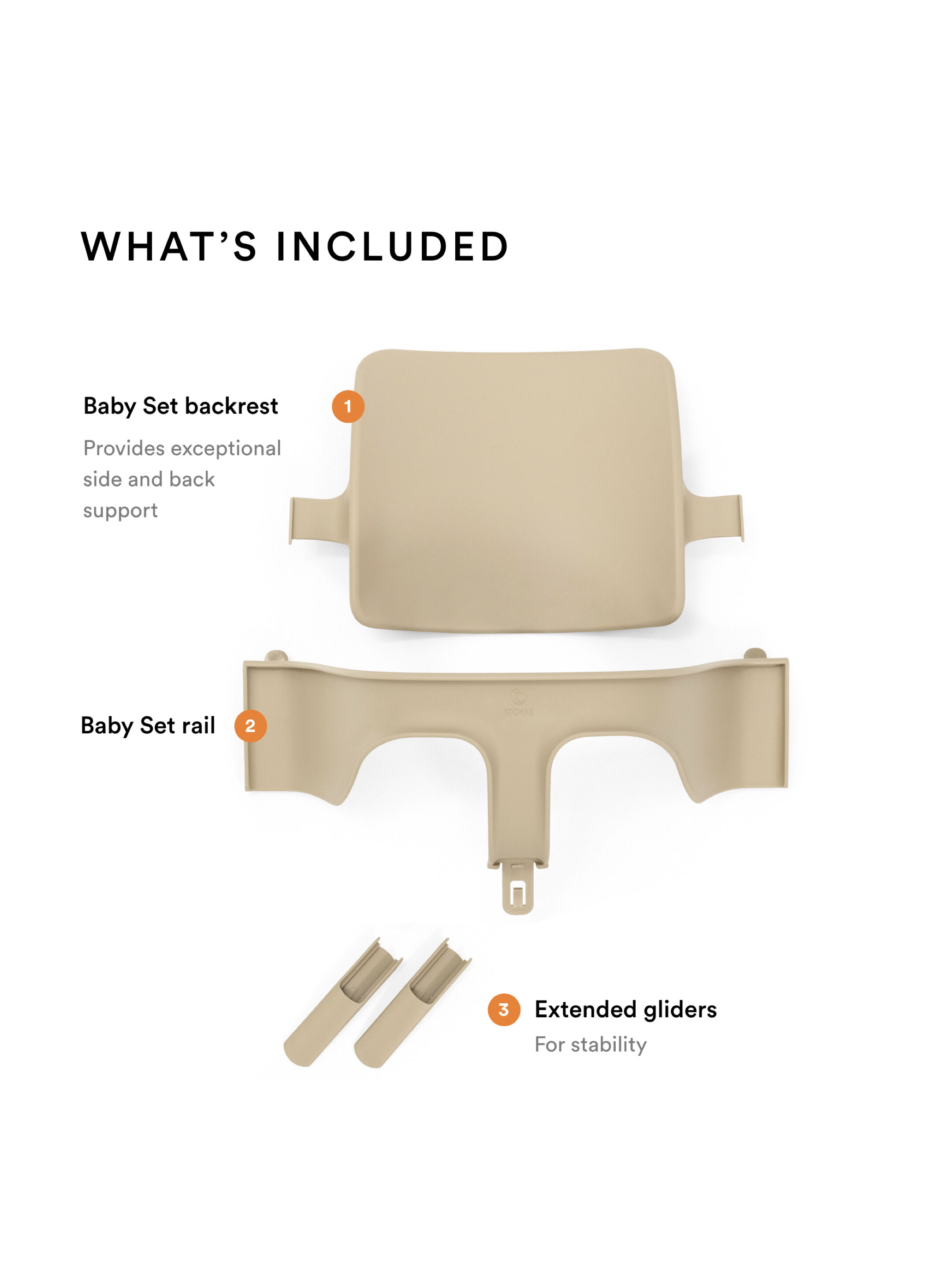 Stokke Tripp Trapp Baby Set V2 - White image number 2