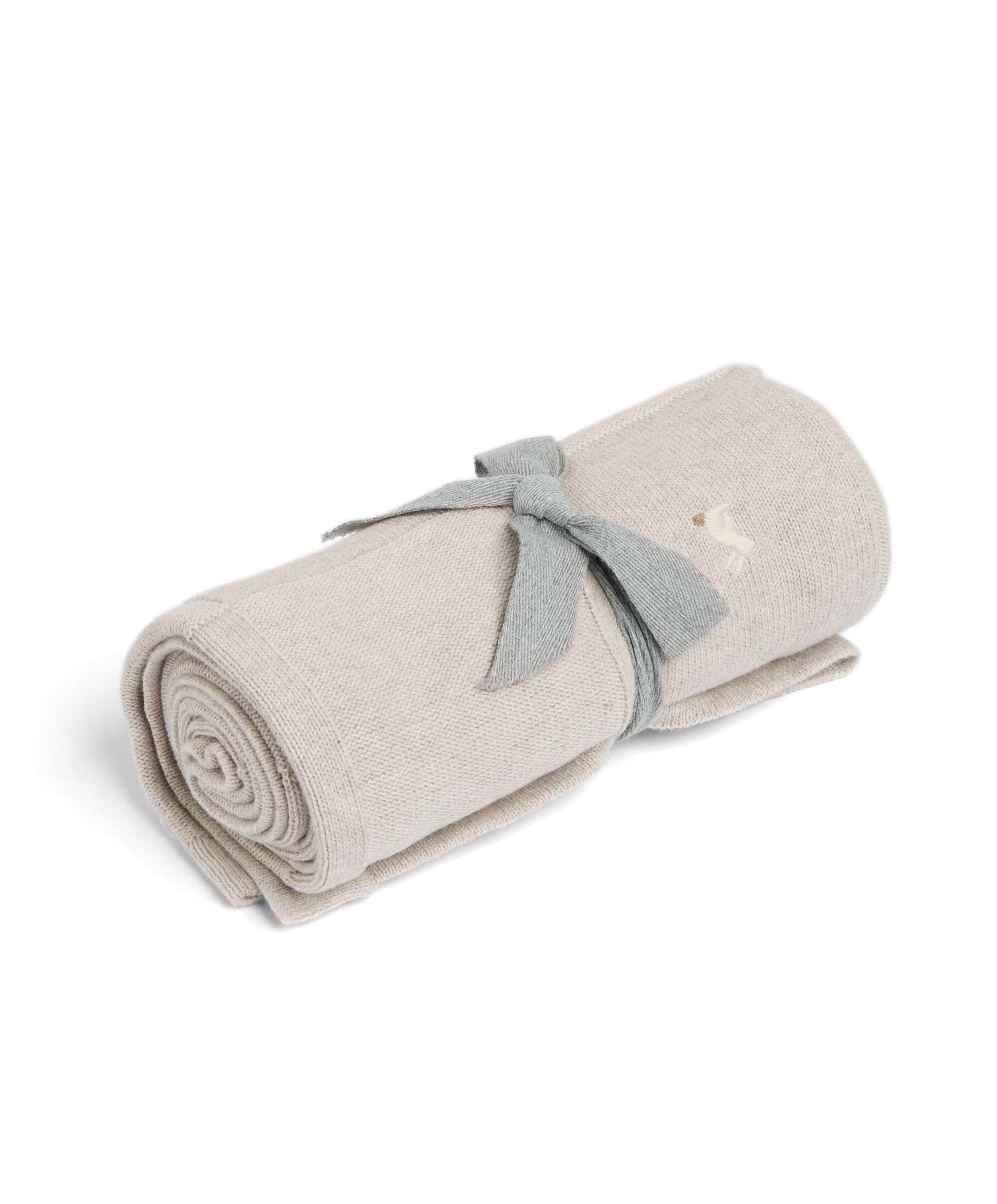 Knitted Blanket - Bunny Grey image number 3