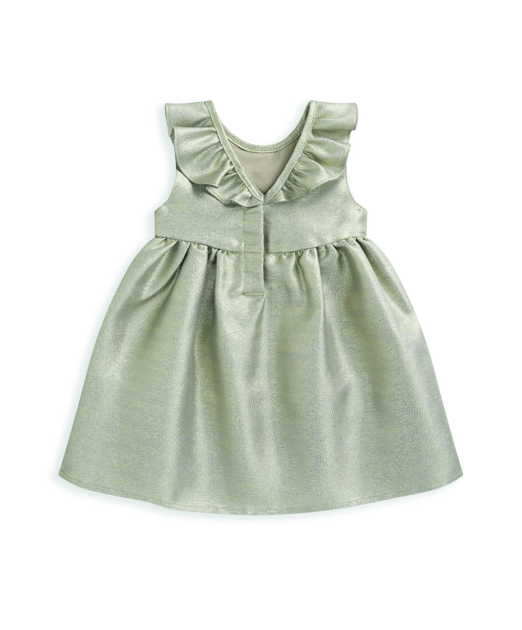 Metalic Frill Dress image number 3