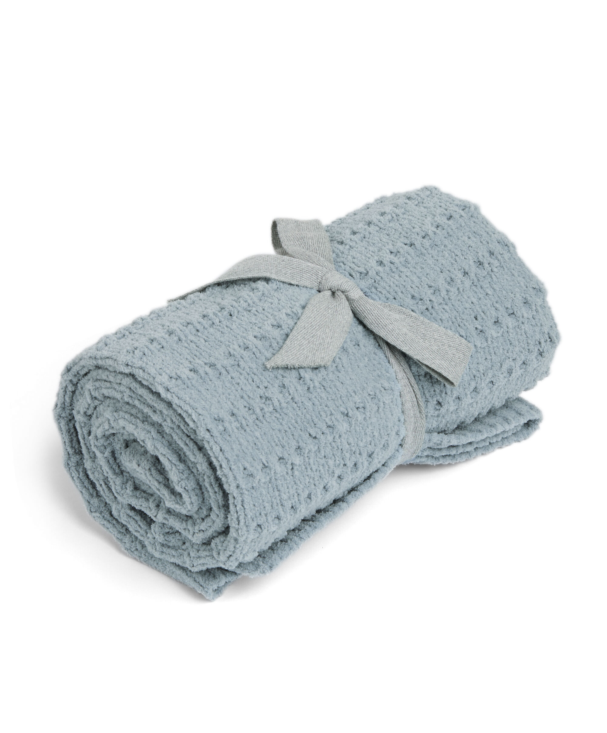 Chenille Blanket - Blue Stripe image number 3