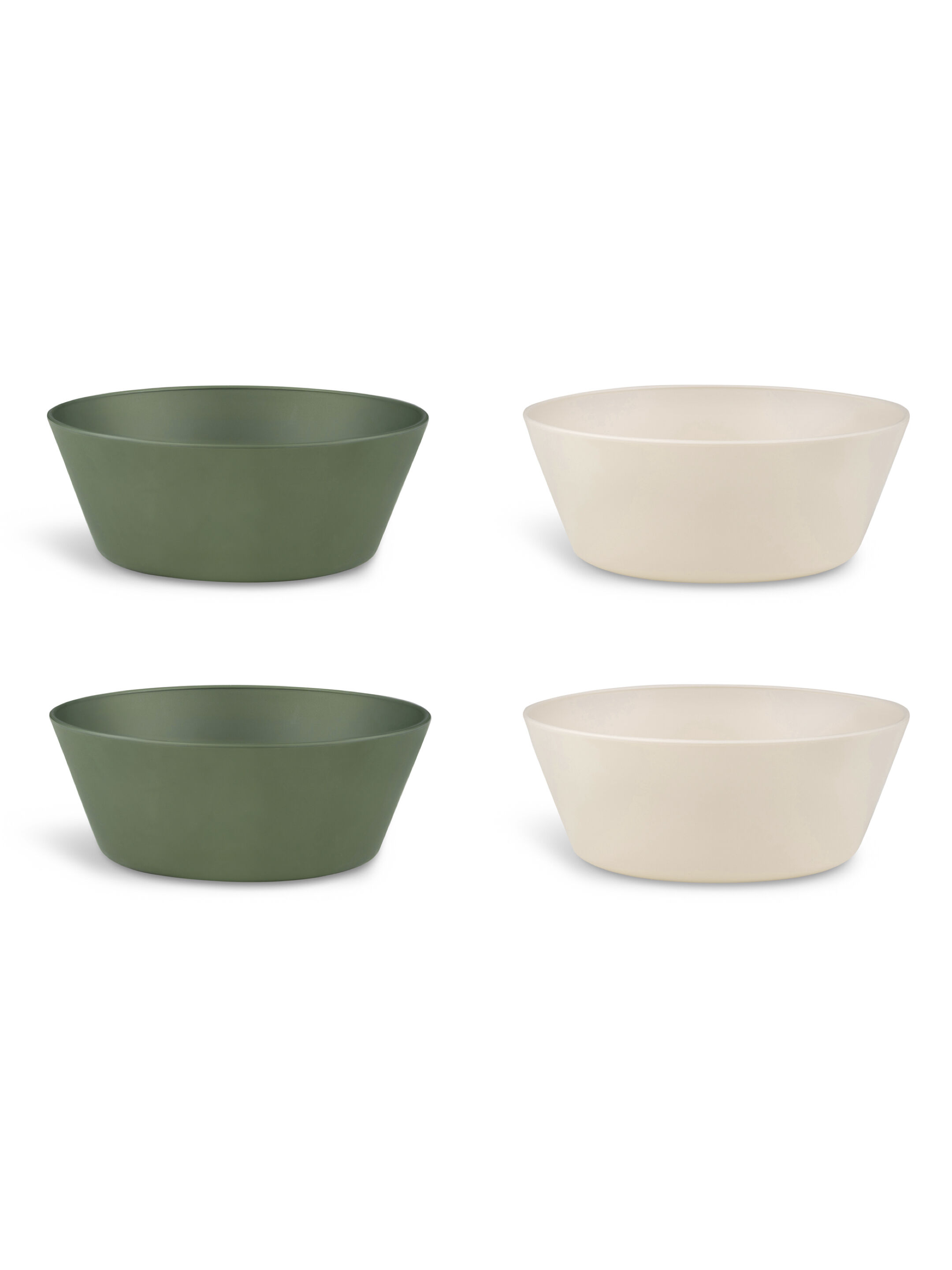 Citron Bio Based Bowl Set of 4 - Green/Cream image number 1