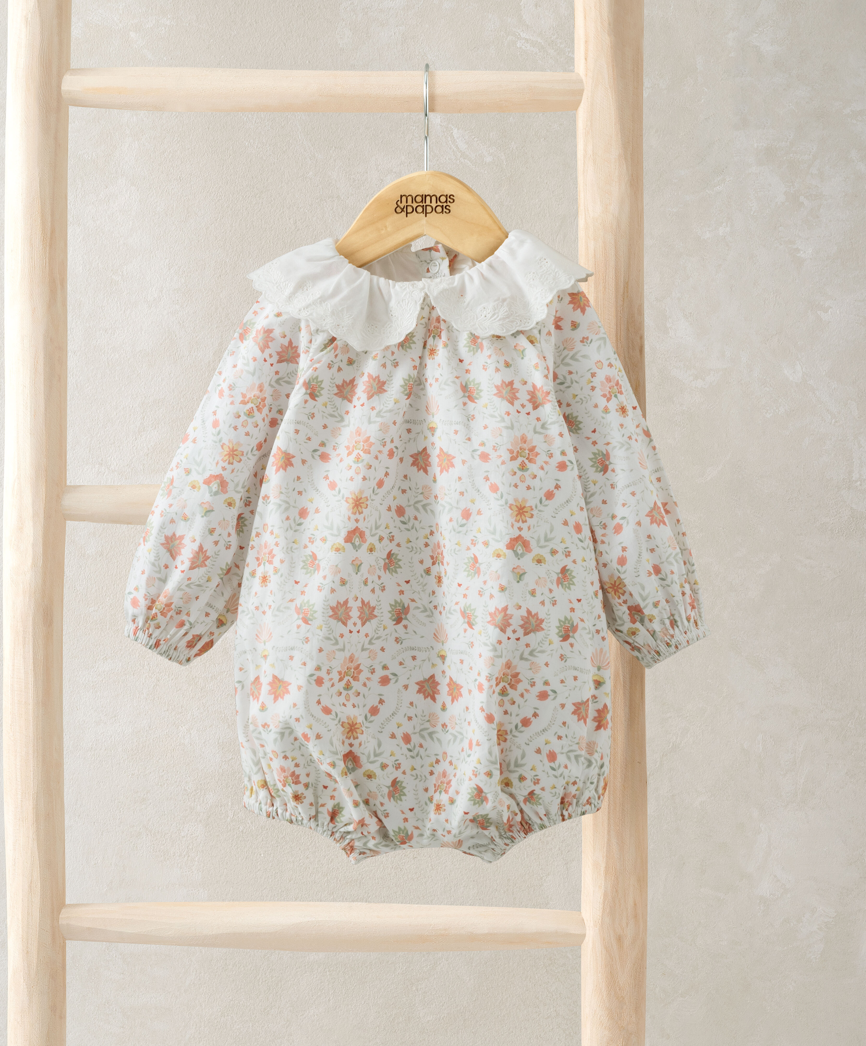 Symmetrical Floral Romper