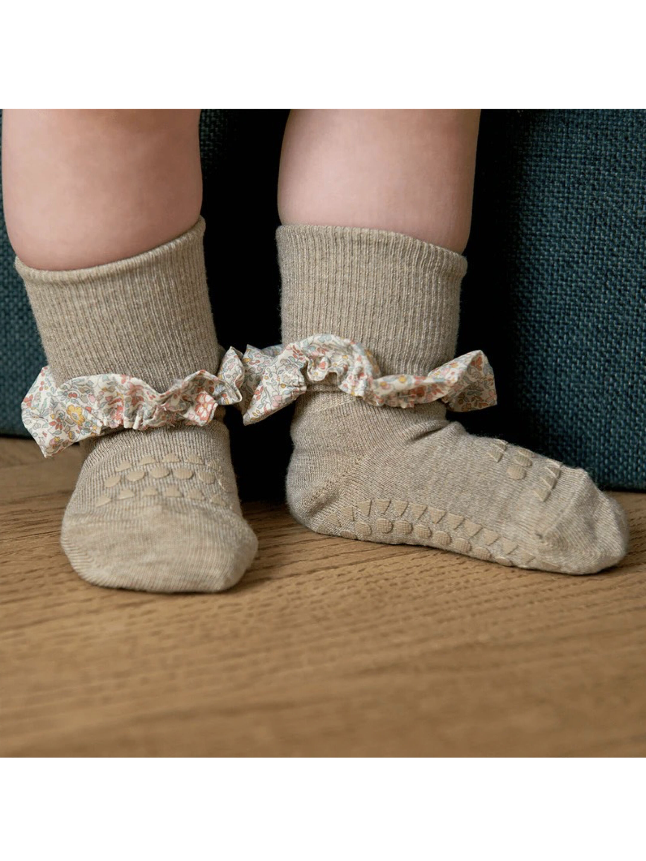 GoBabyGo Non-slip socks - Bamboo / Liberty image number 5