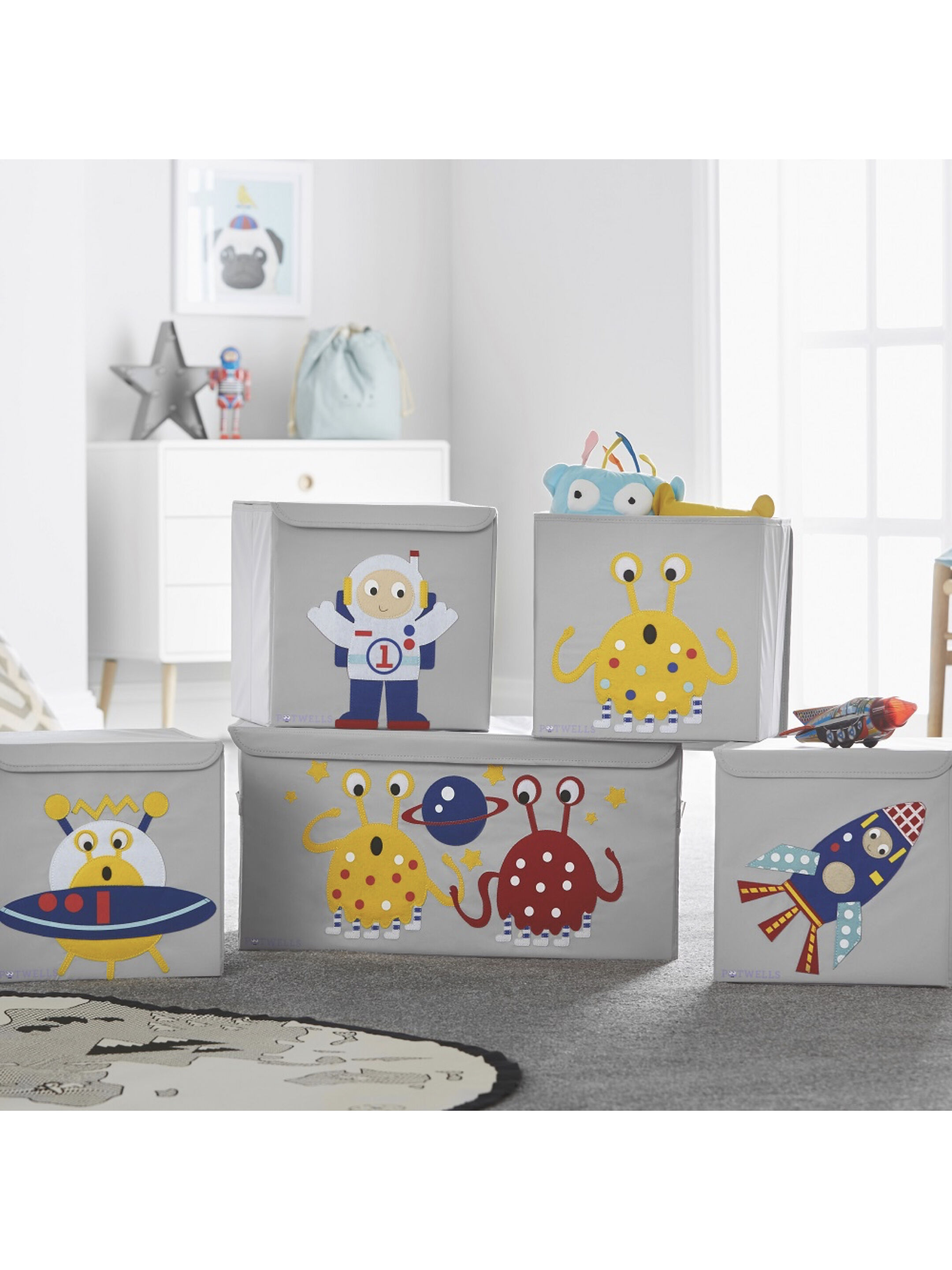 Potwells Children's Storage Box - Rocket image number 5