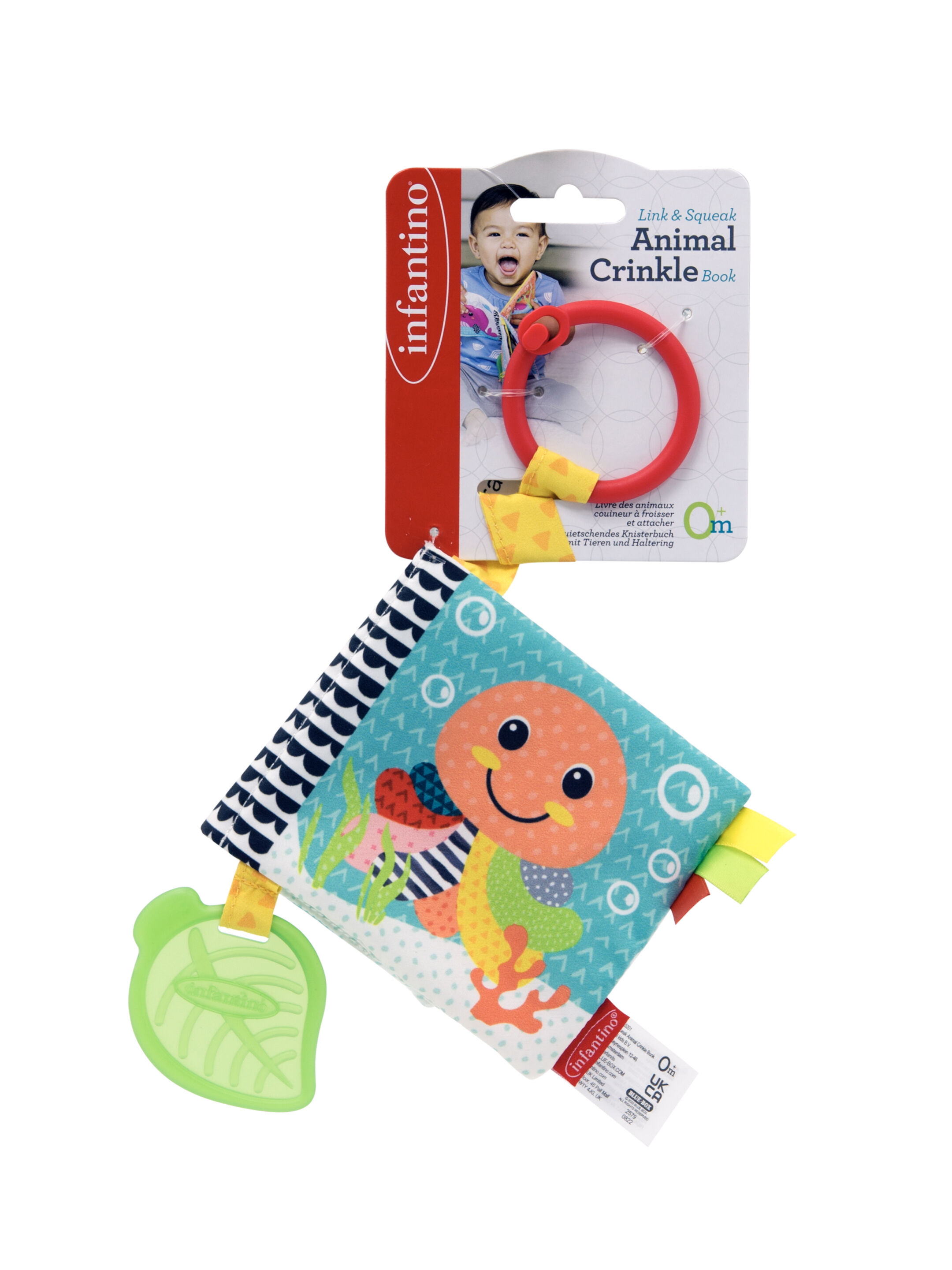 Infantino Link & Squeak Animal Crinkle Book image number 3