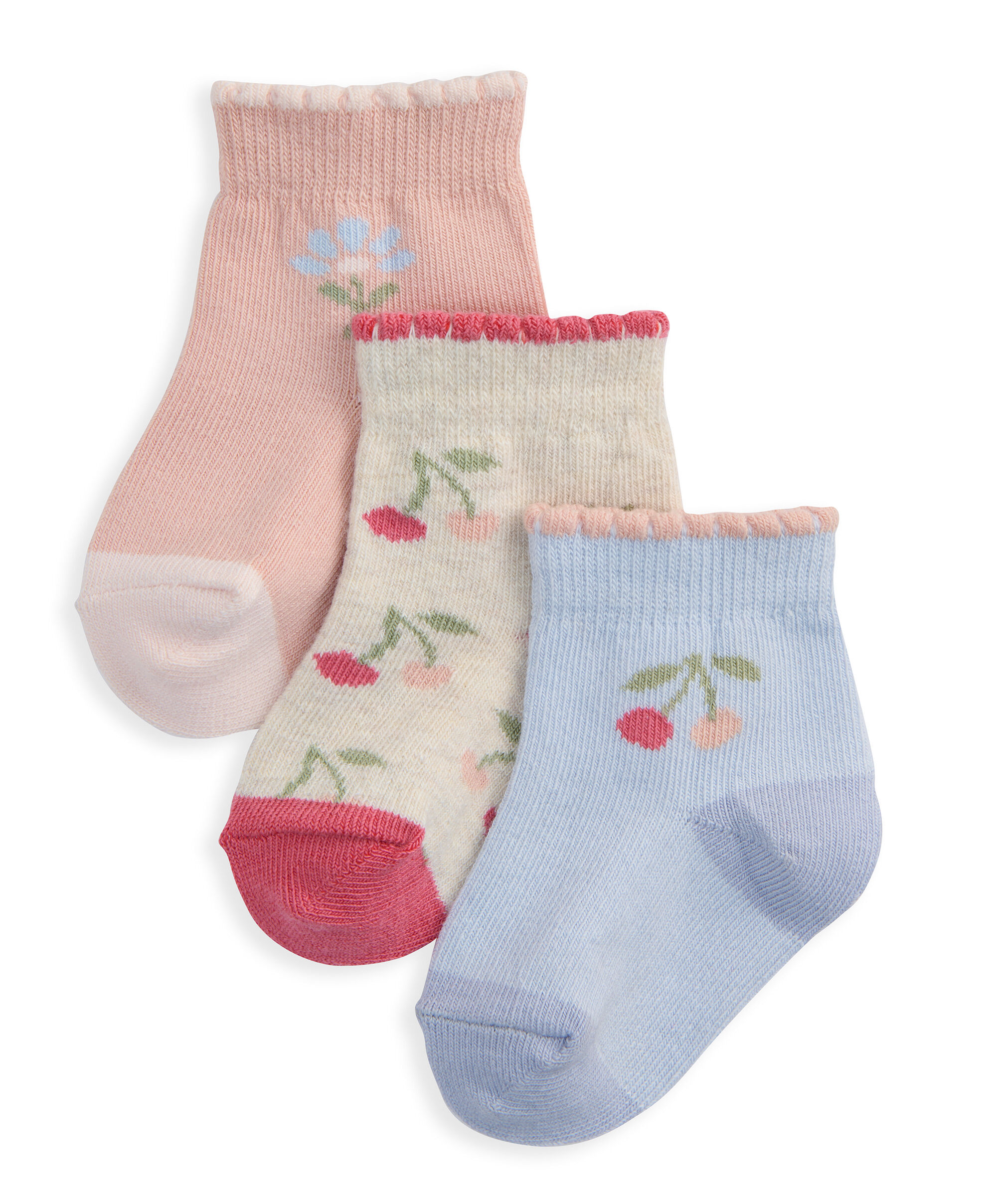 Cherry Socks (Pack of 3) image number 1