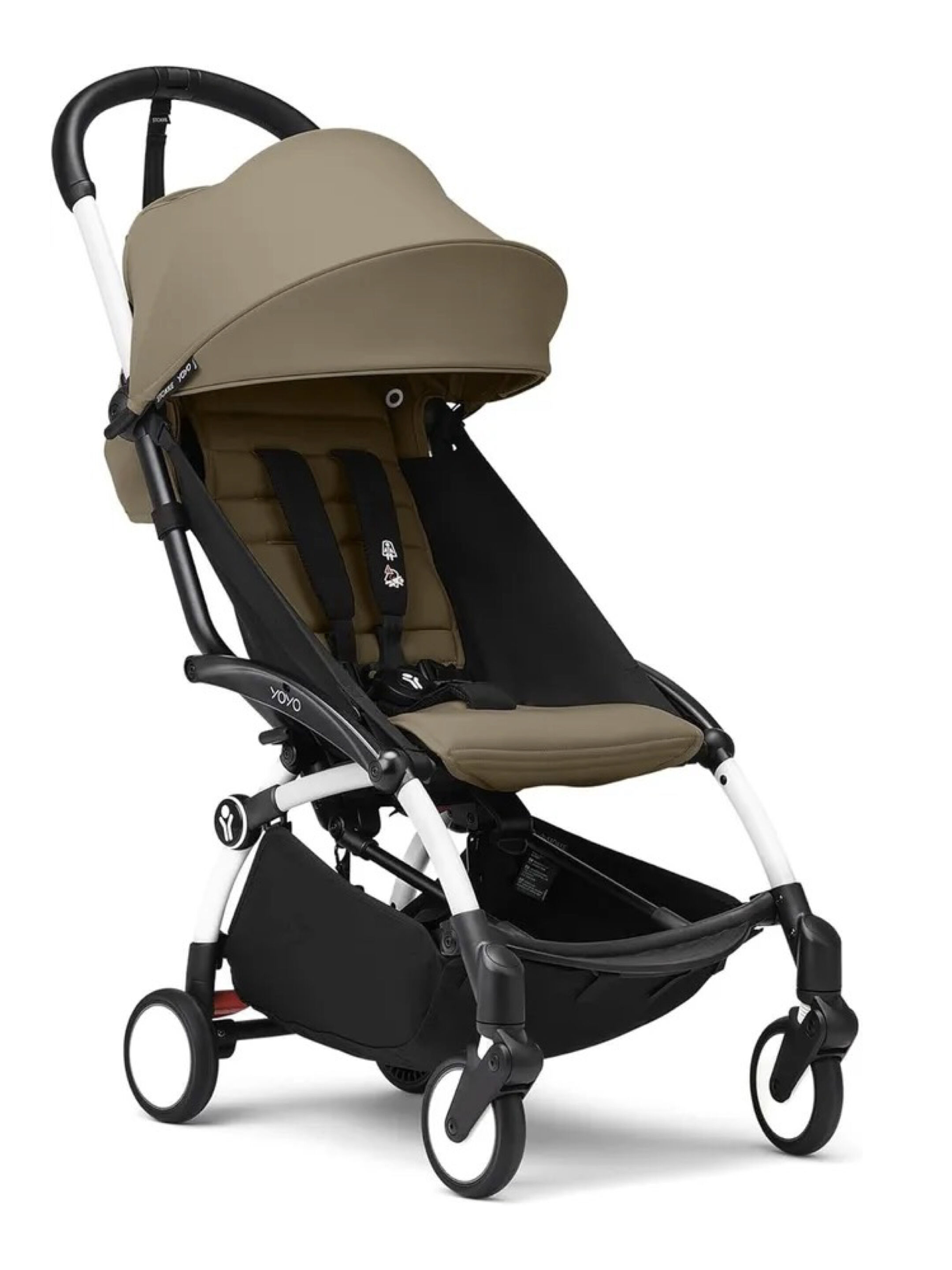 Stokke YOYO3 White Frame with 6+ Color Pack Toffee (2 Pieces)