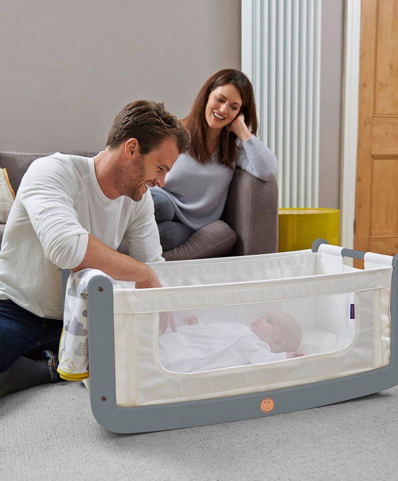 Buy SnuzPod2 3 in 1 Bedside Crib Dove Grey Baby Beds Cots
