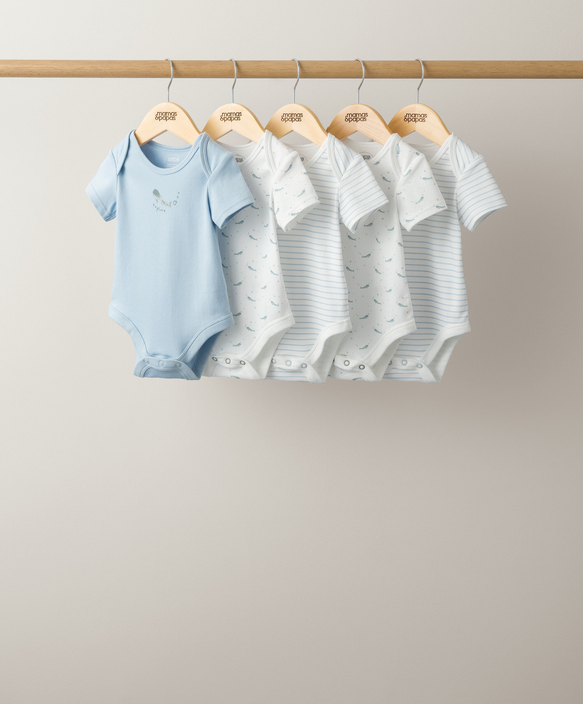 5 pack baby sleepsuits top
