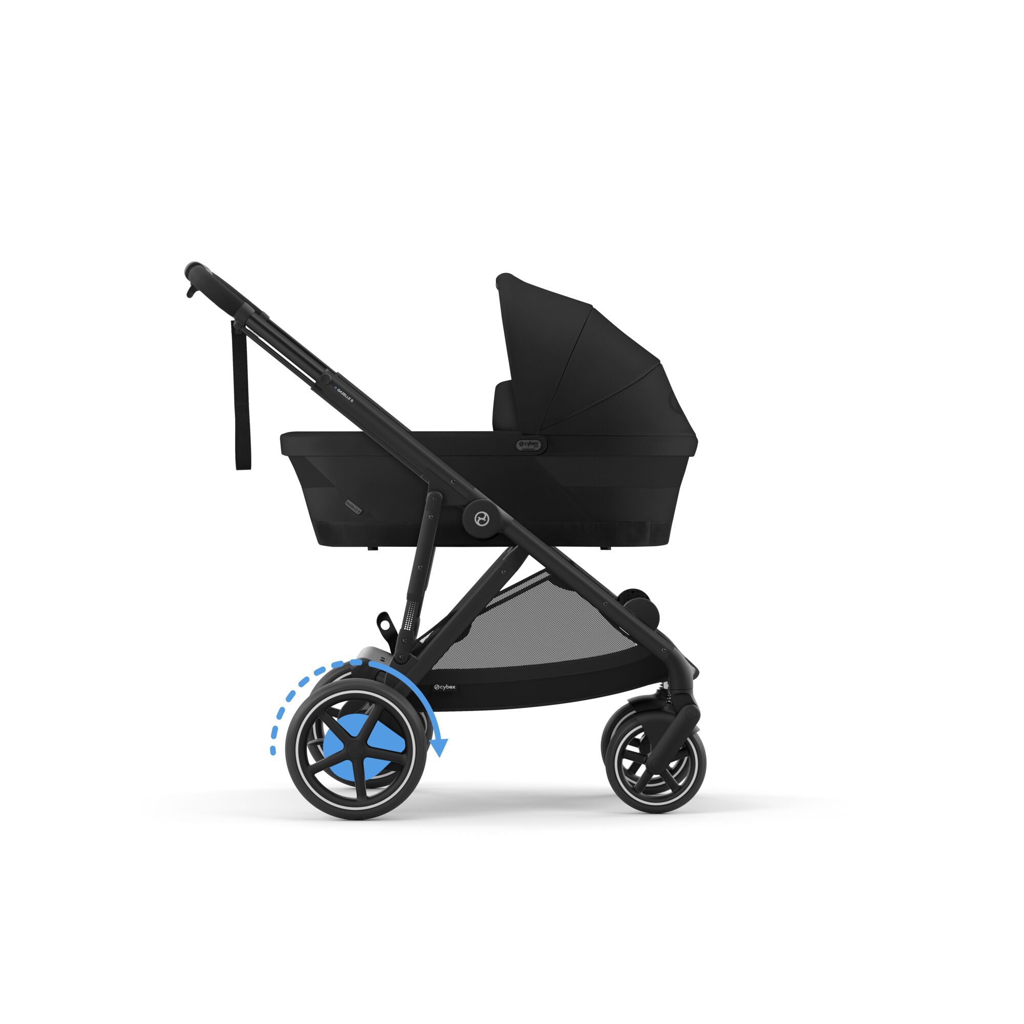 Cybex e-GAZELLE Stroller - Moon Black image number 4