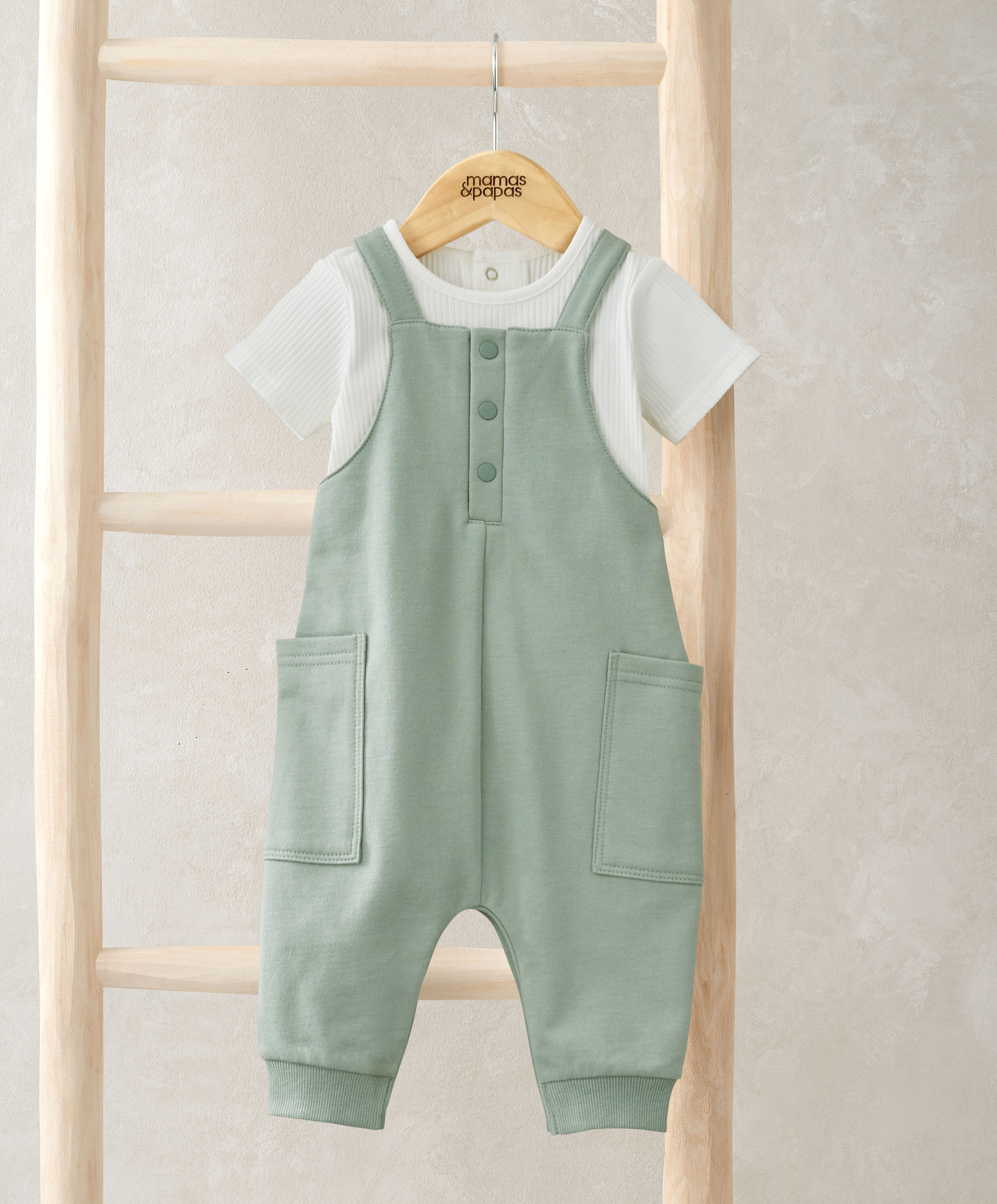 2 Piece Bodysuit & Dungaree Set
