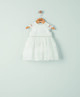 White Organza Embroidered Dress image number 1
