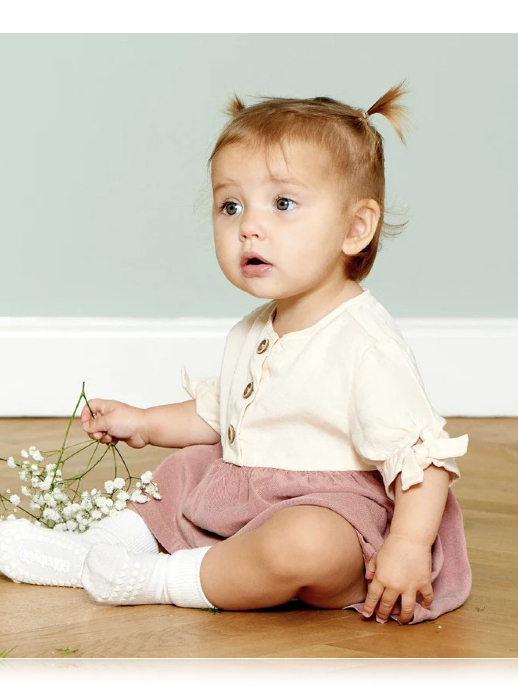 Non-slip Socks Bamboo - Off White image number 1