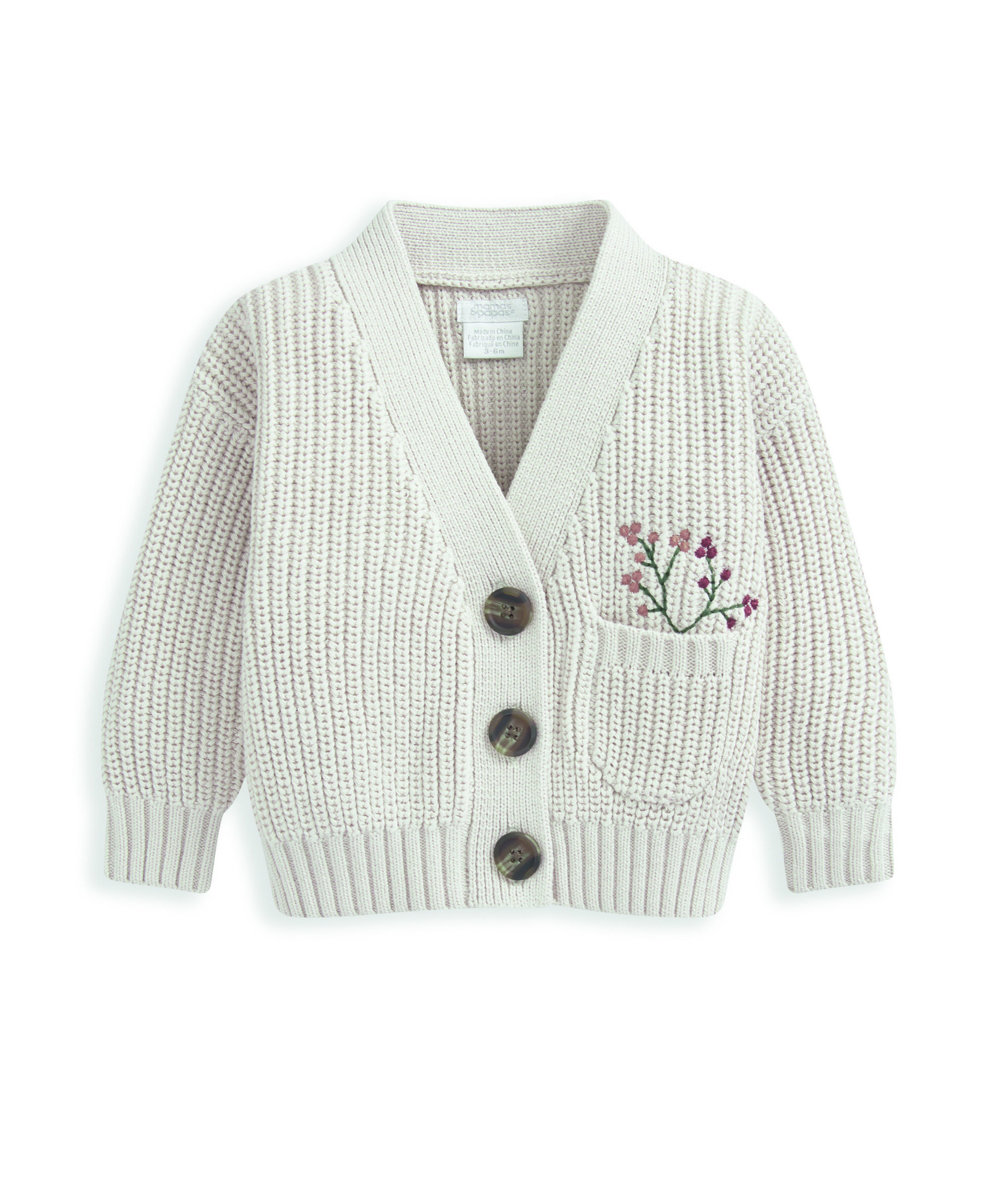 Embroidered Pocket Cardigan image number 2
