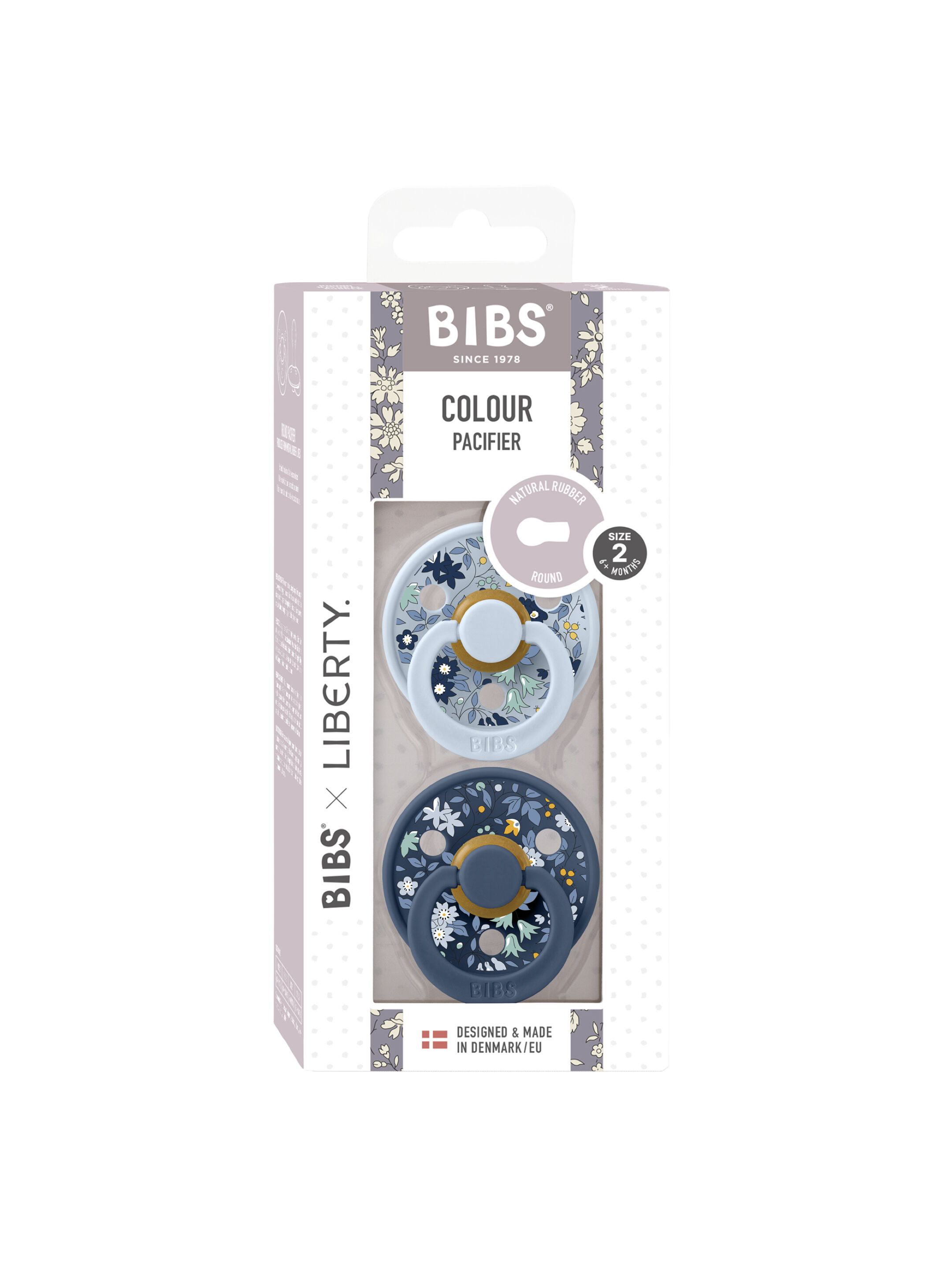Bibs x Liberty Pacifier Camomile Lawn Collection - Baby Blue Mix (6+ months) image number 3