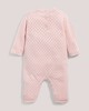 Fine Knit Romper with Pointelle Details Pink- 0-3 image number 2