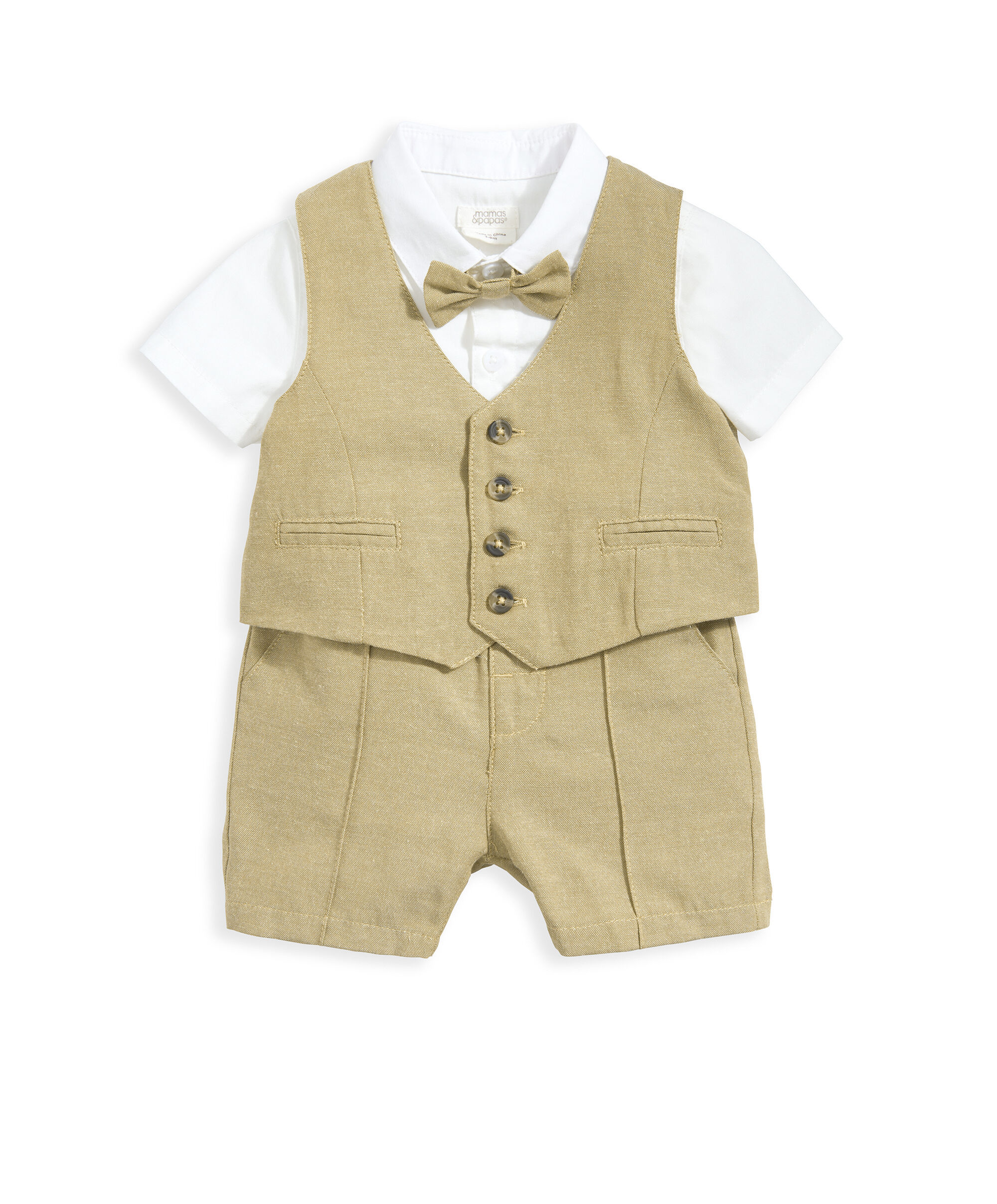 4 Piece Suit Set - Sand Yellow  image number 2