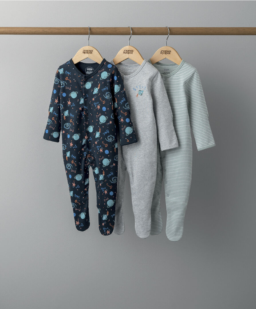 Newborn cheap sleepsuits multipack