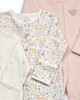 Floral Jersey Cotton Sleepsuits 3 Pack image number 2