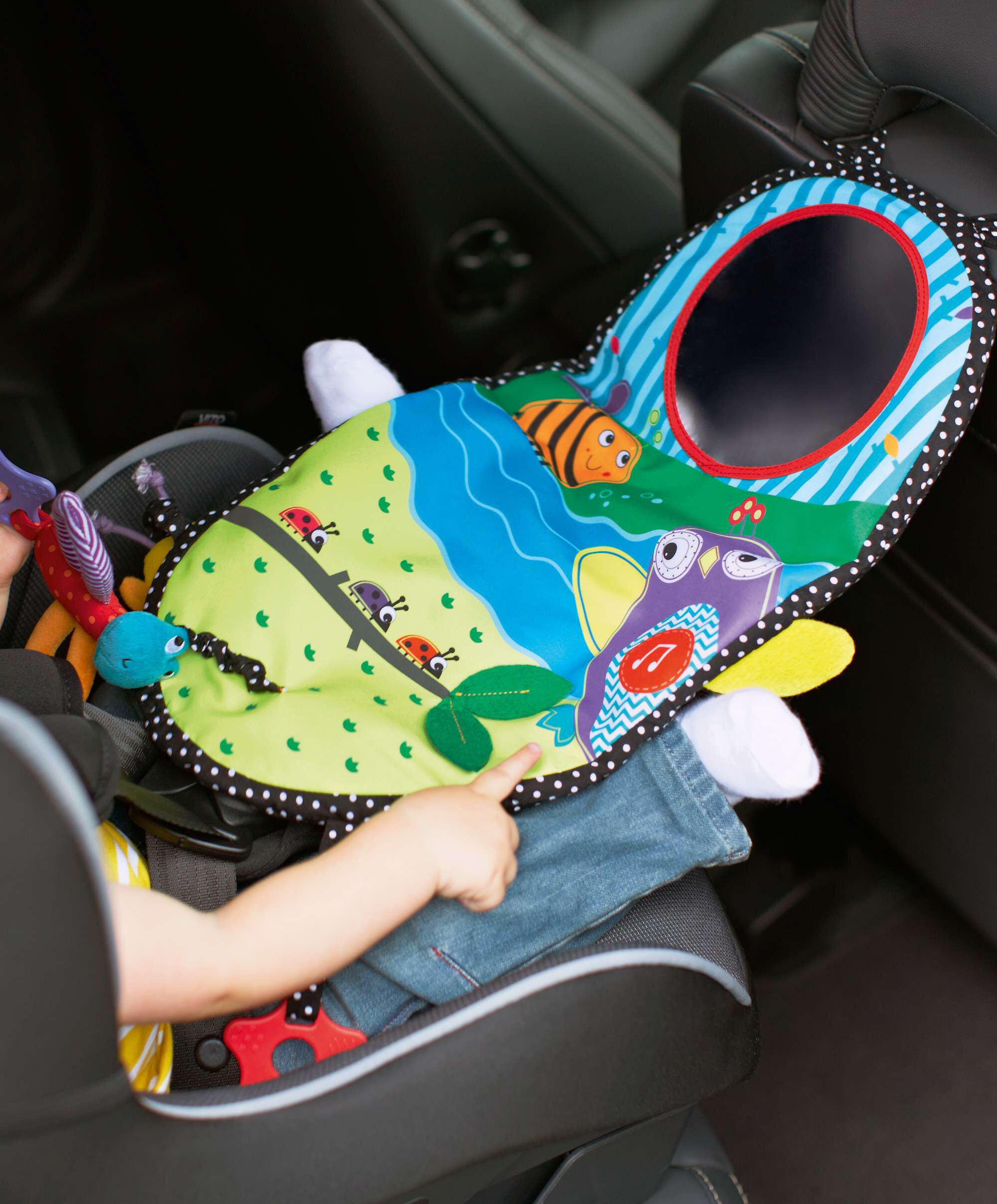 Baby car activity panel outlet