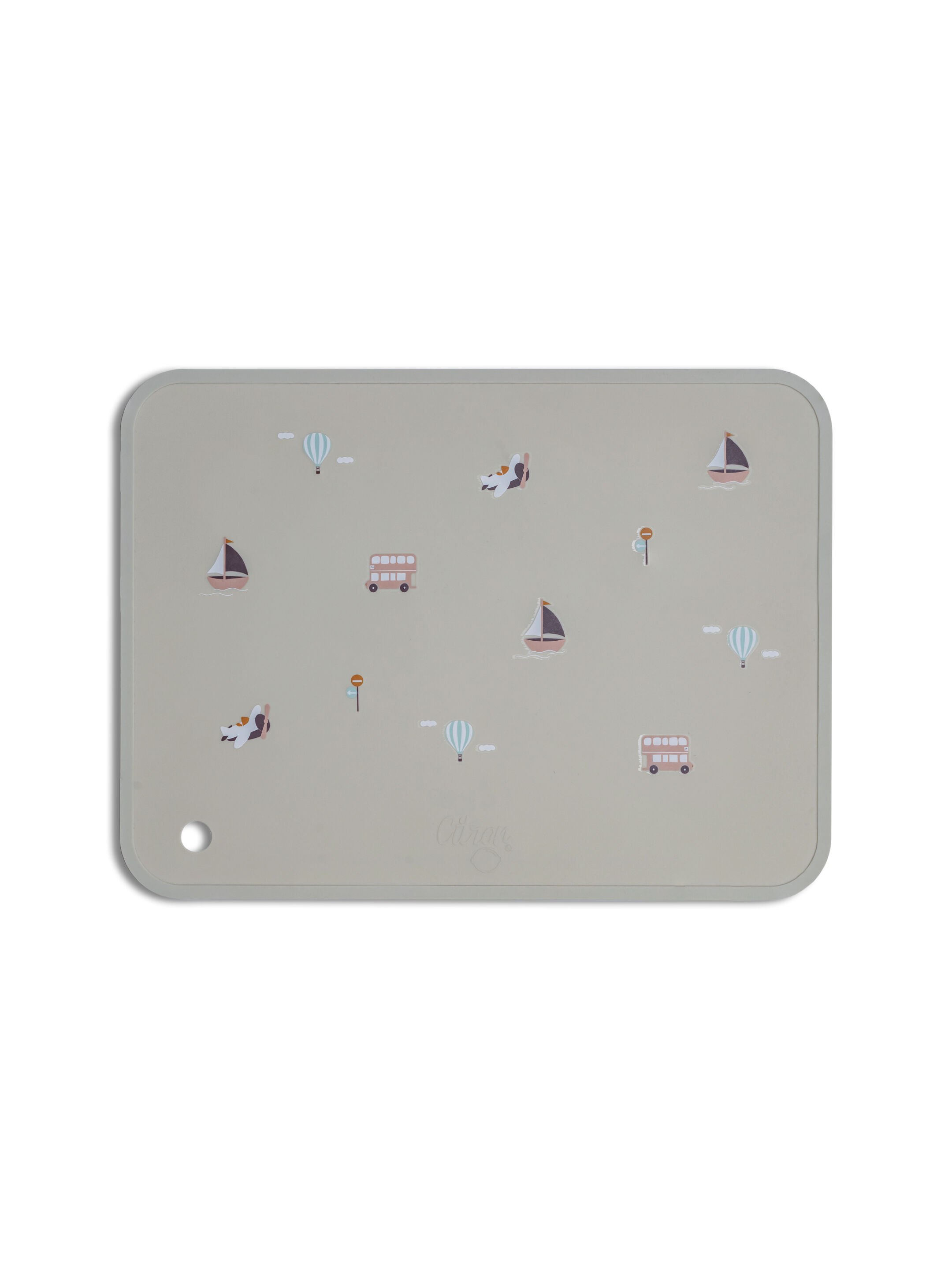 Citron Silicone Placemat Rectangle - Vehicles image number 1