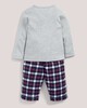 Check Bottom Pyjamas Grey/Navy- 6-12 months image number 4
